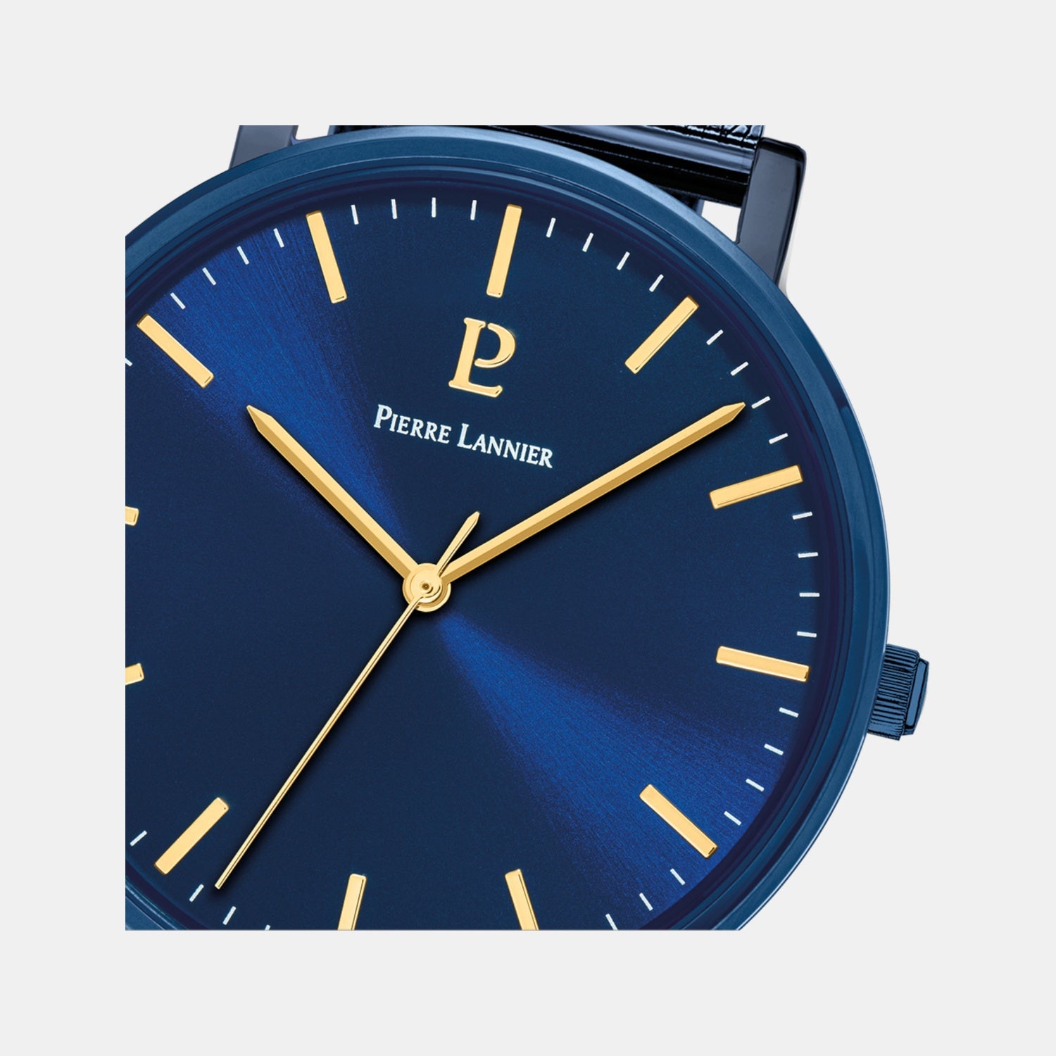 Pierre Lannier Essential Men Quartz Blue Dial Analog Mesh Watch 218F466 - view 2