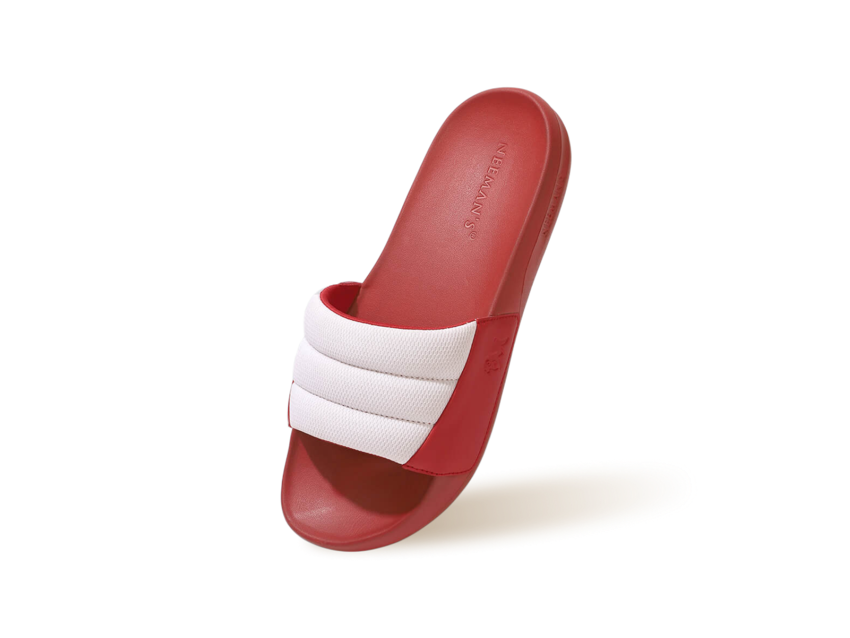 Neeman's Squooshy Slides for Men : Red-White - view 12
