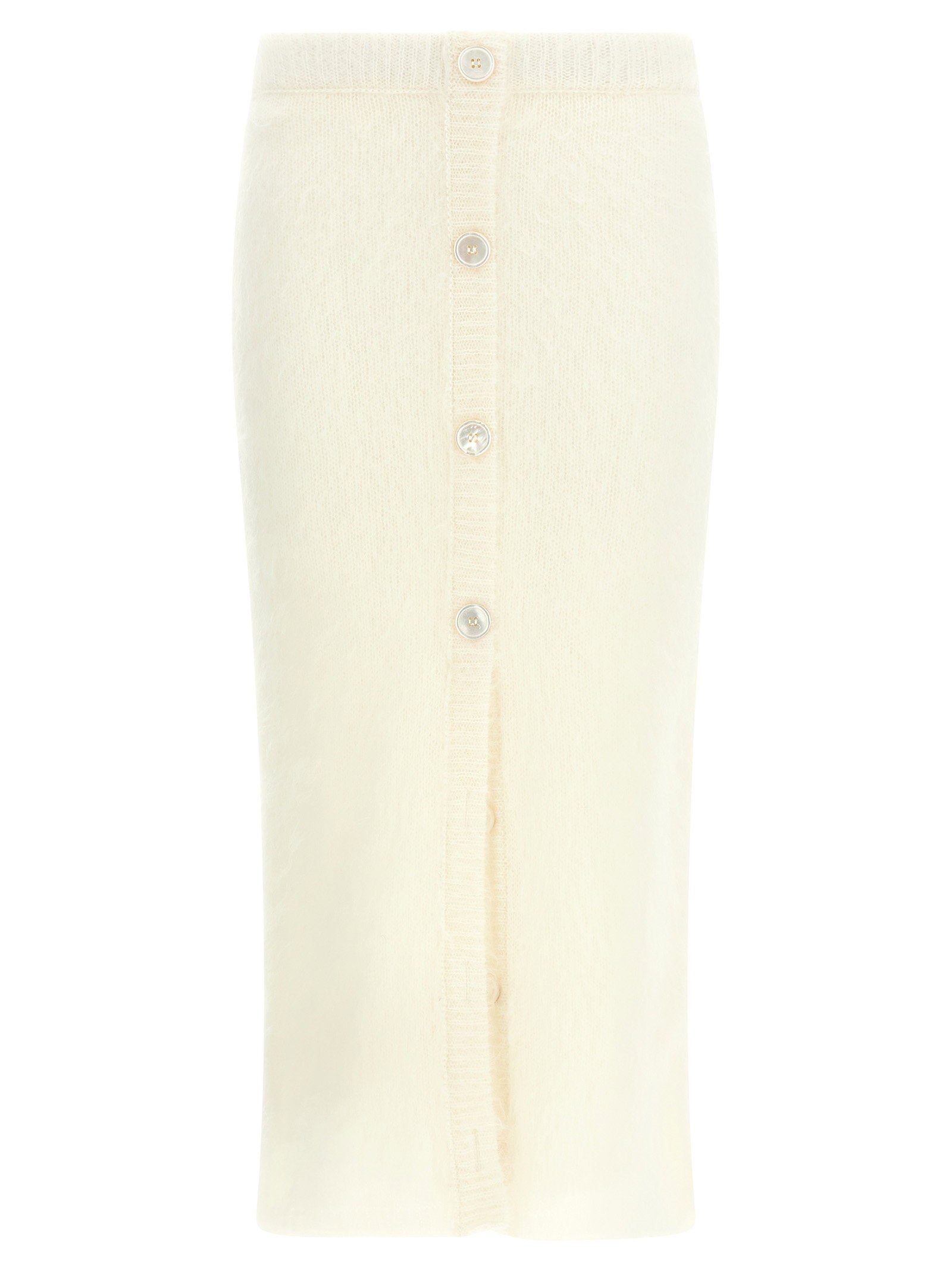 Alessandra Rich Carded Mohair Skirt – 50% wmk 32% pa 18% wo