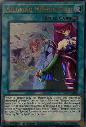 Yu-Gi-Oh! Alluring Mirror Split - LART-EN028 - Ultra Rare - Limited