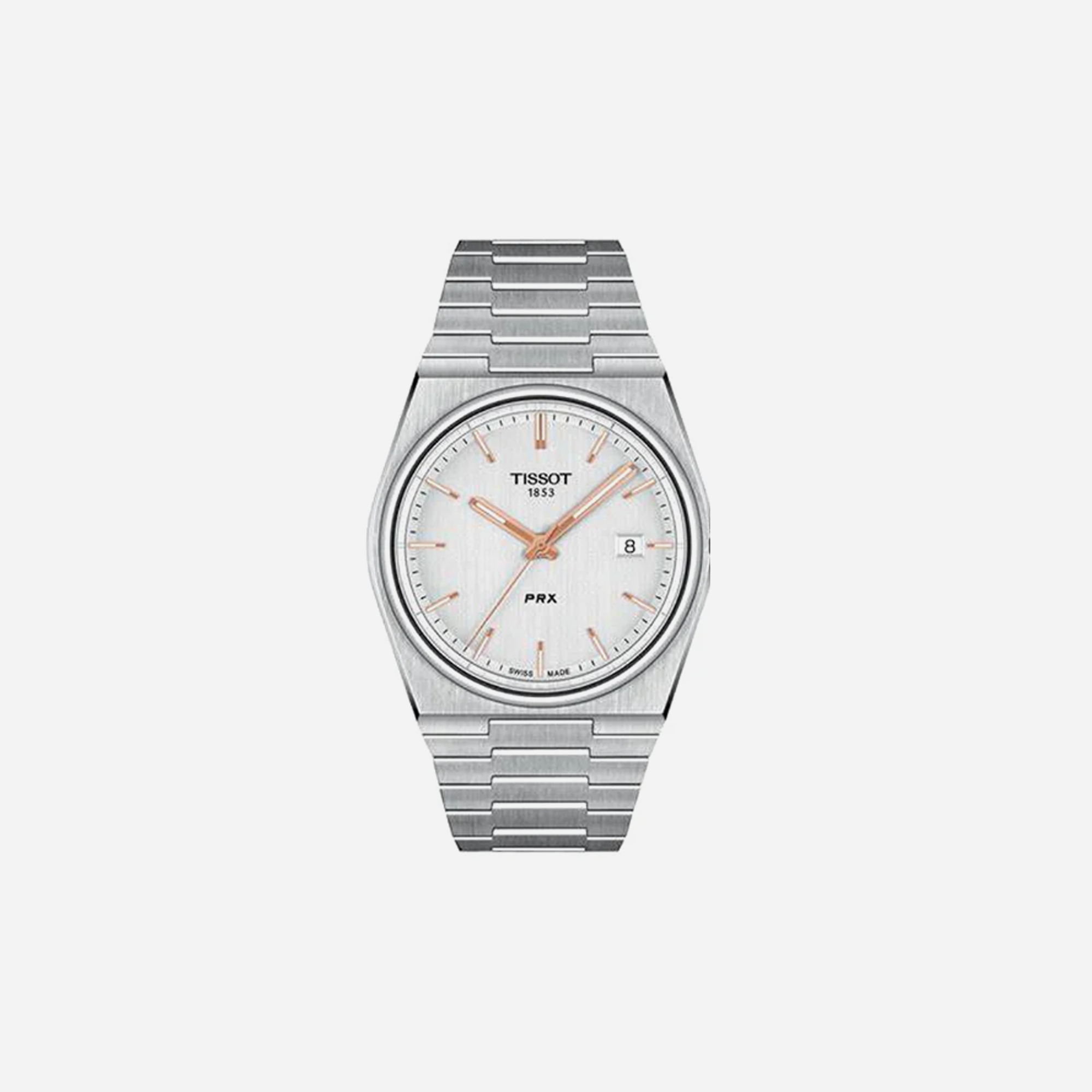 Tissot PRX Men Silver Dial Analog Stainless Steel Watch