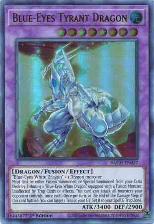 Yu-Gi-Oh! Blue-Eyes Tyrant Dragon - BACH-EN037 - Ultra Rare - 1st Edition
