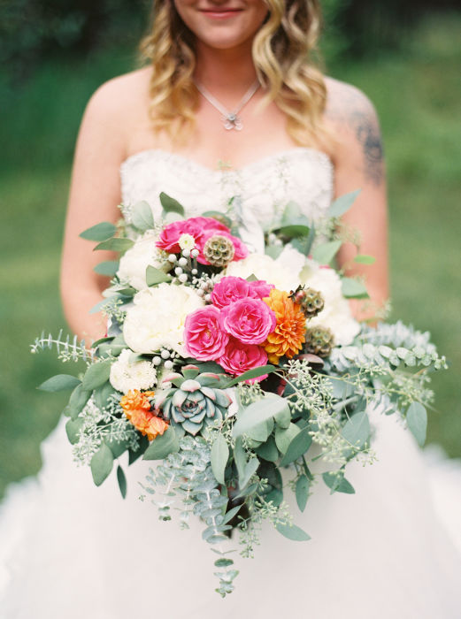 fiftyflowers.com Colorful Boho Montana Wedding
