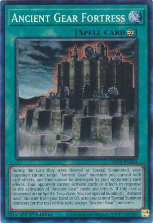Yu-Gi-Oh! Ancient Gear Fortress - RA03-EN062 - Prismatic Collector's Rare - 1st Edition