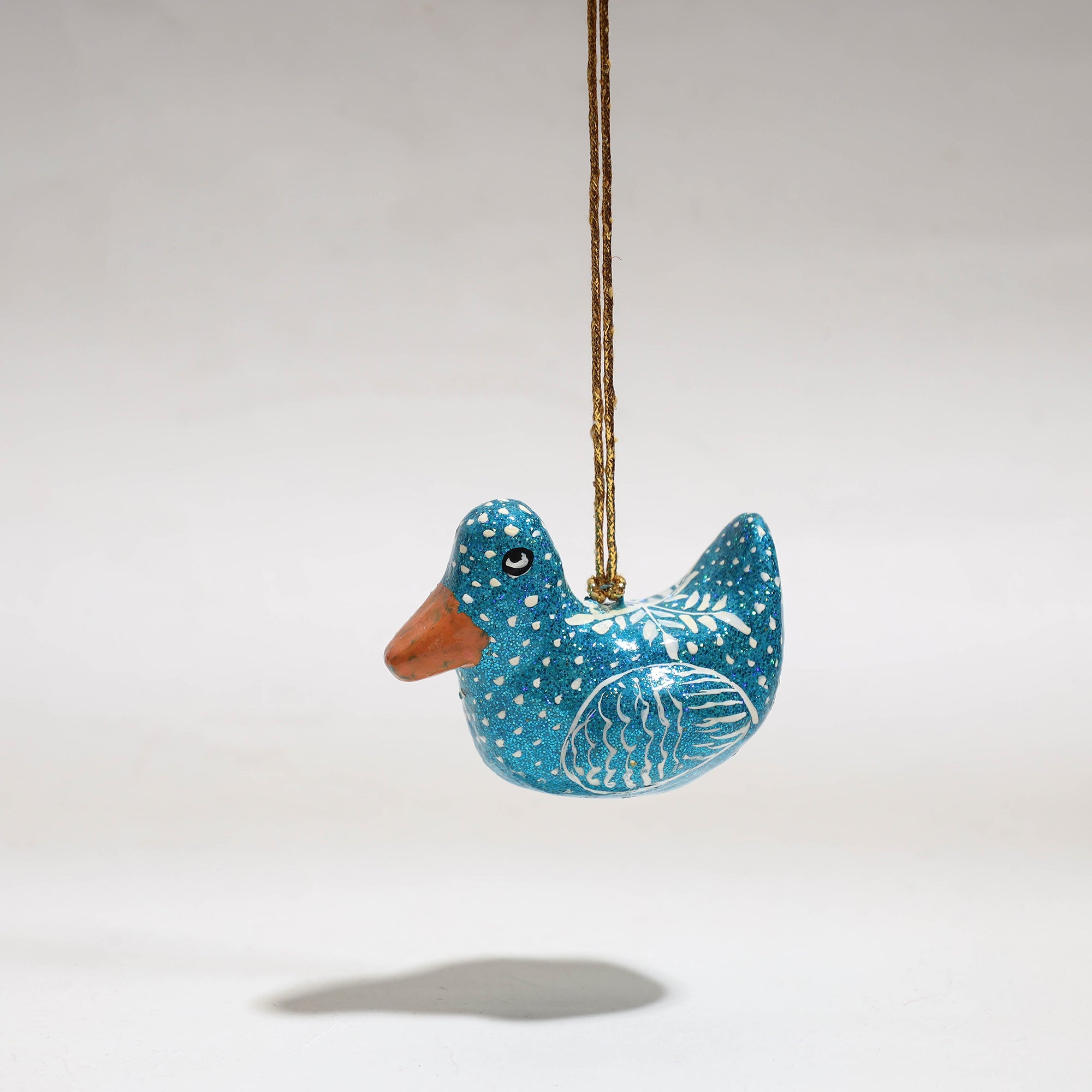 ZAHID HUSSAIN BHAT Bird - Kashmir Handpainted Christmas Decor Ornament 88 - view 2