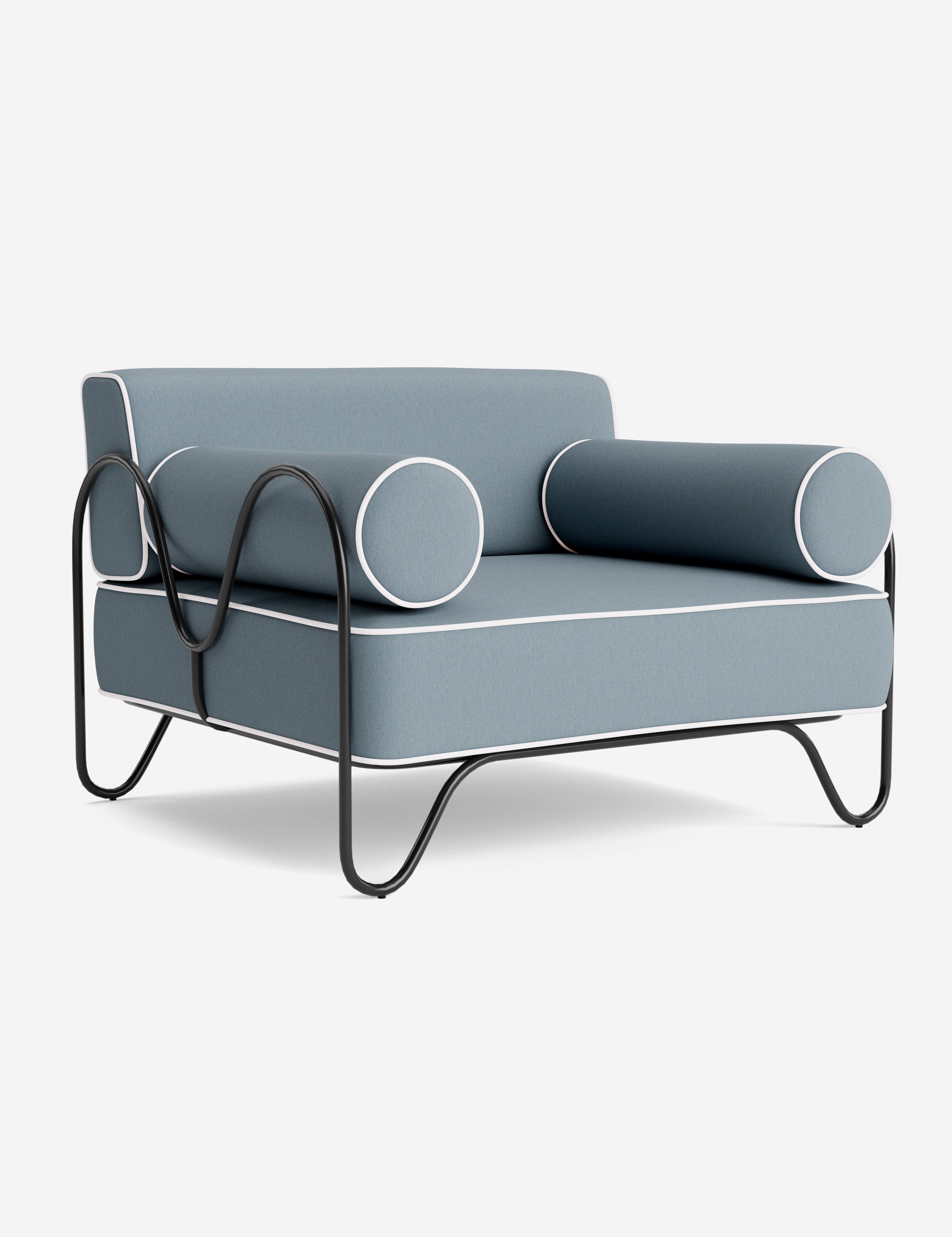 Lulu and Georgia Peggy Outdoor Accent Chair Cushion by Sarah Sherman Samuel - view 63