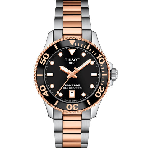 Tissot T-Sport Seastar 1000 Quartz 36mm Black Dial Women T1202102205101