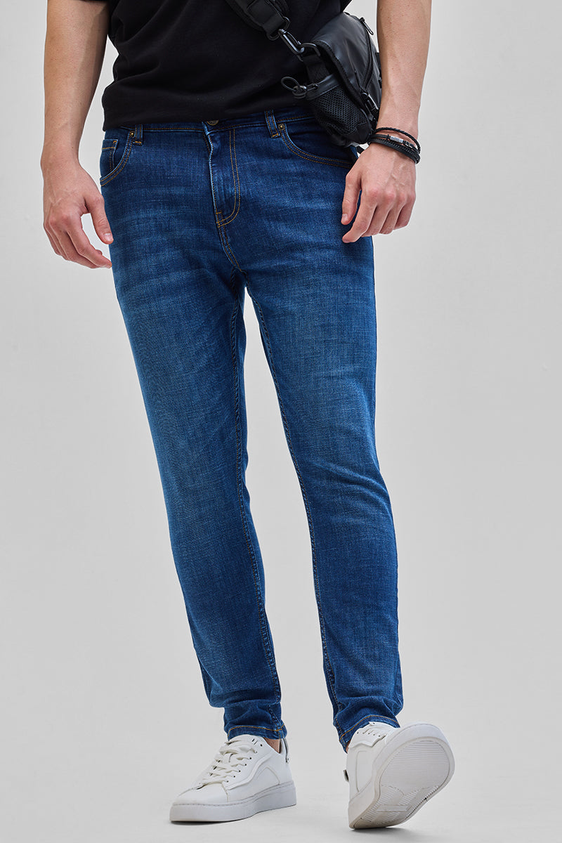 SNITCH Navy Skinny Fit Jeans - view 5