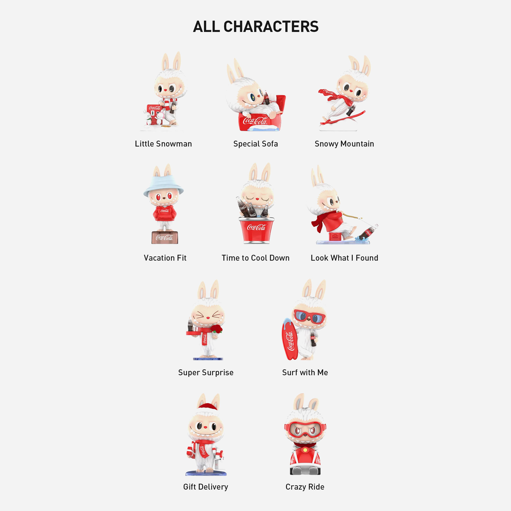 Pop Mart Labubu The Monsters Coca-Cola Series Pack of 10 Basic Confirmed Blind Box - view 2