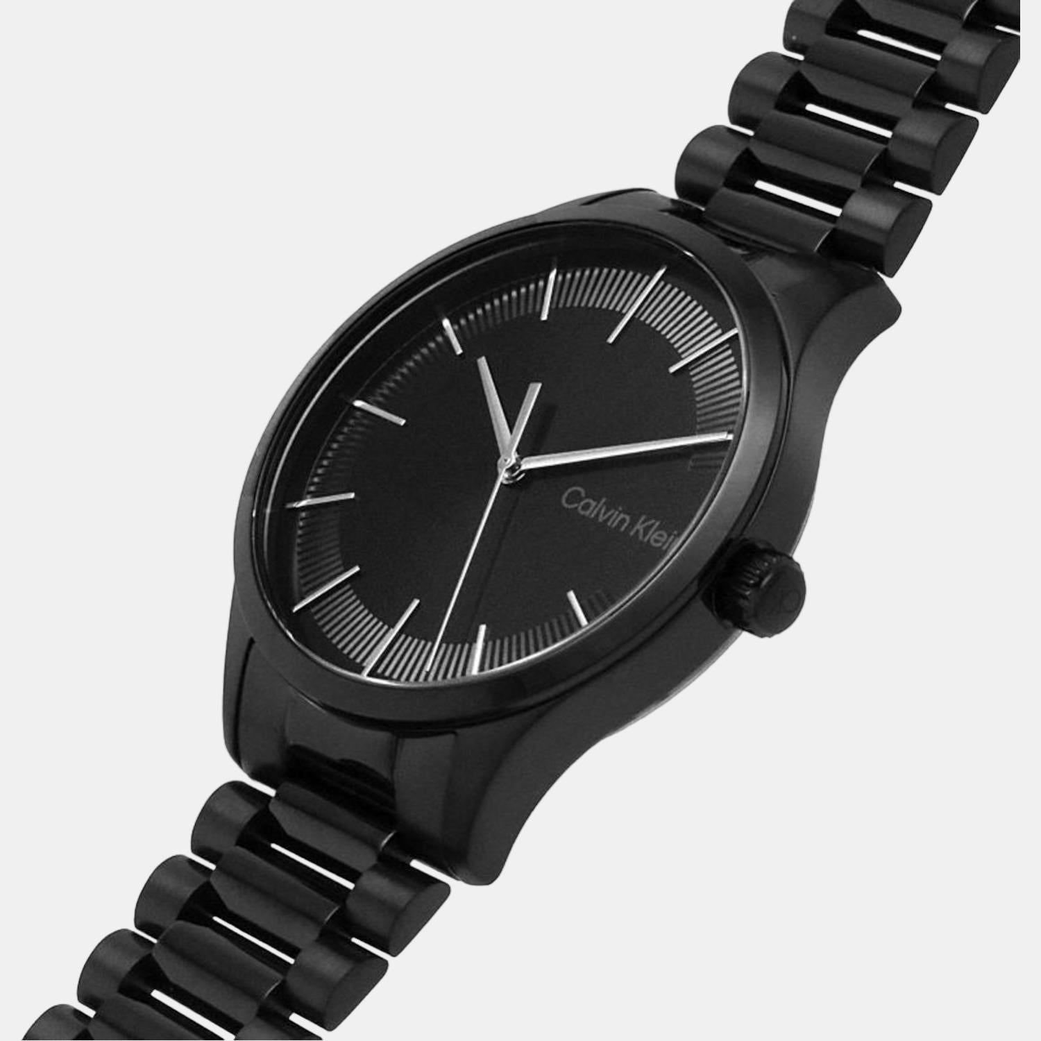 Calvin Klein Ck Iconic Unisex Quartz Black Dial Analog Stainless Steel Watch 25200040 - view 5