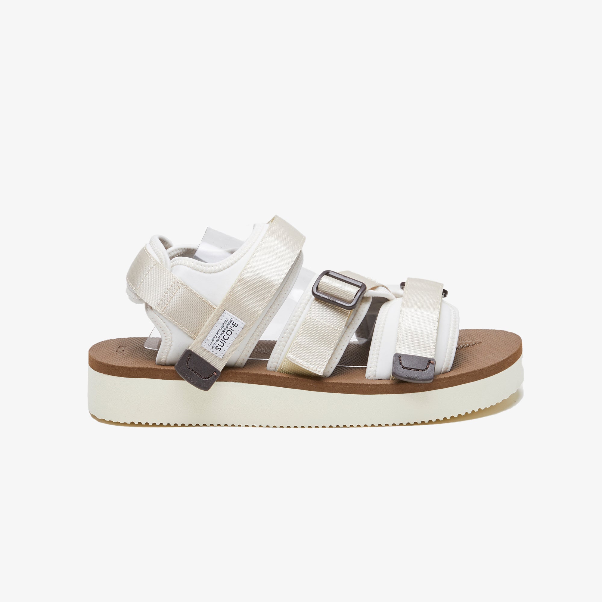 Suicoke | KISSE-PO { IVORY WHITE/BROWN - view 4