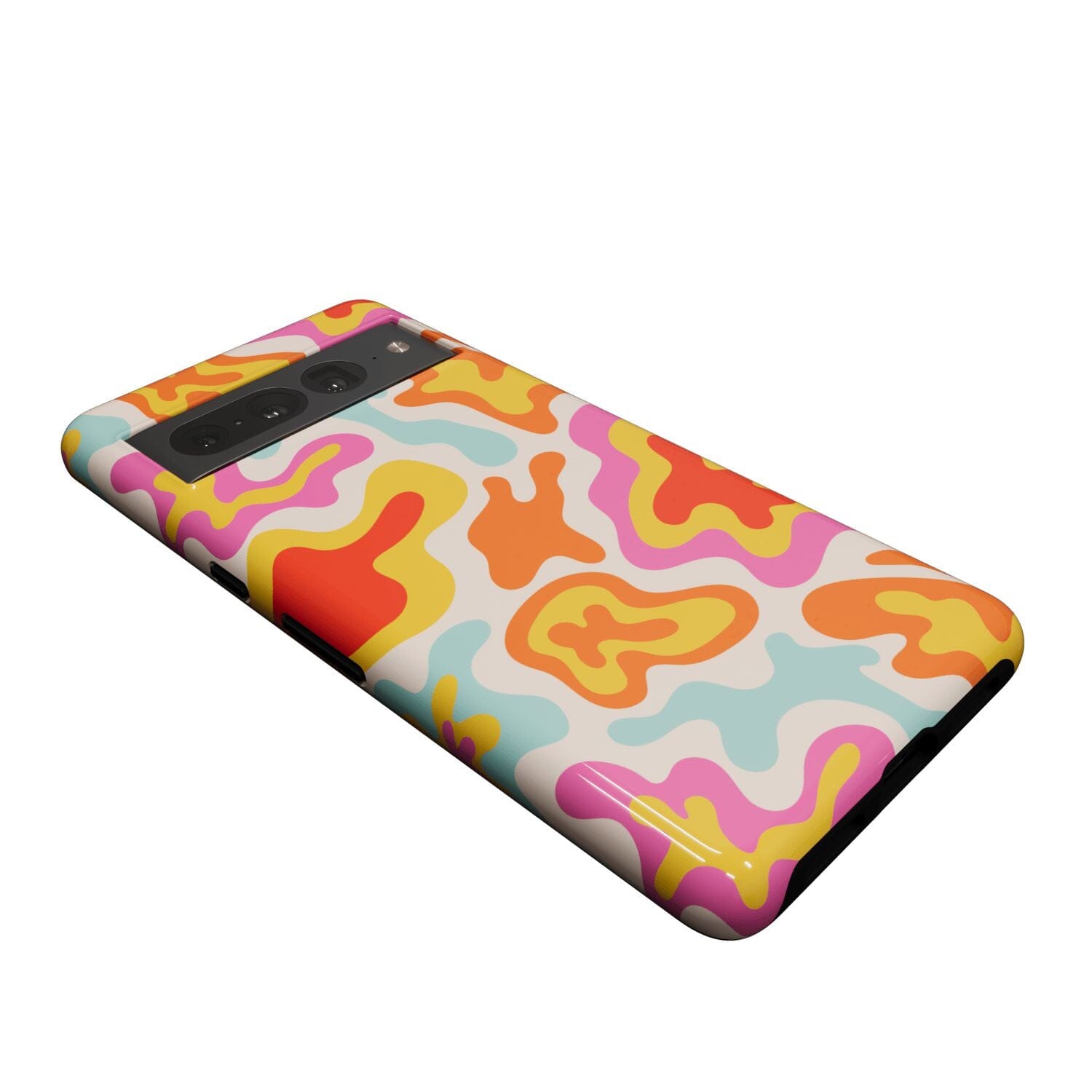 Casetry Tropical Color Splash | Abstract Retro Google Pixel Case - view 11