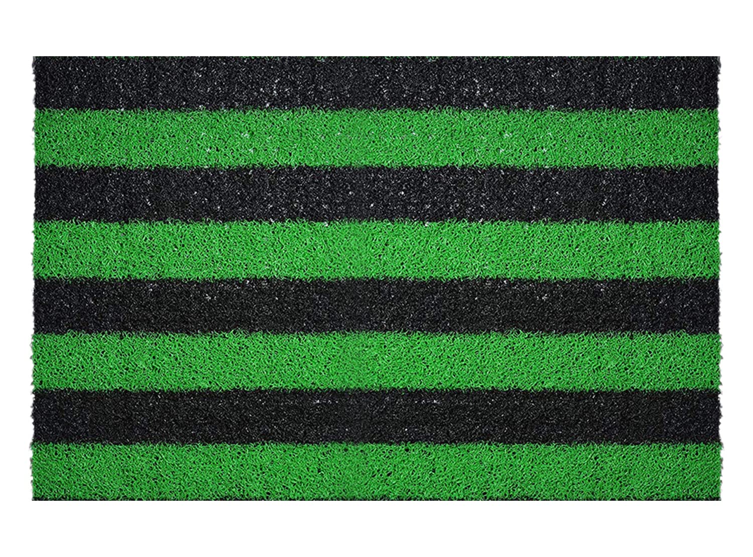 Kuber Industries Rubber Strips Design Door Mat for Porch/Kitchen/Bathroom/Laundry Room, 24"x16" Pack of 2 (Green) 54KM3997 - view 2