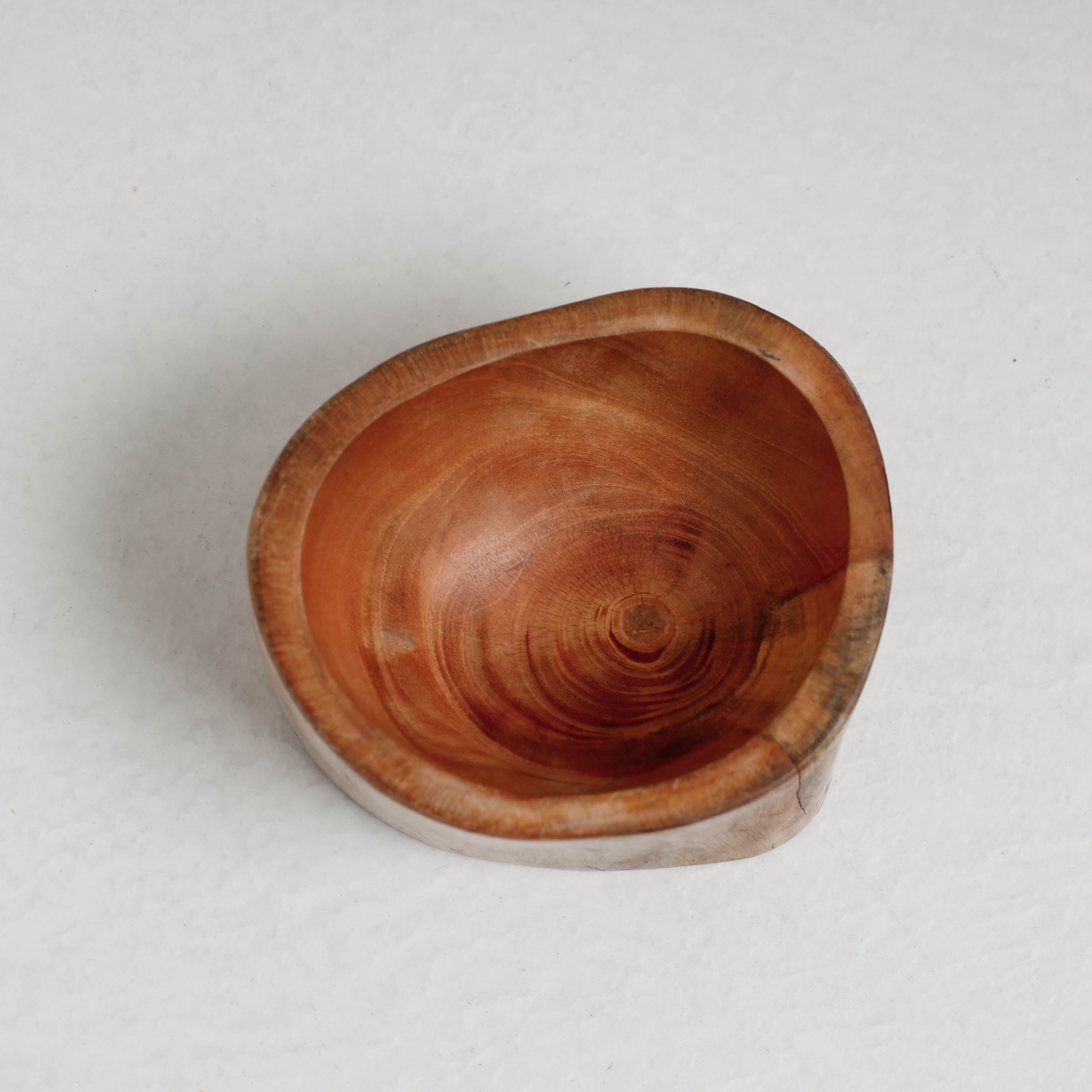 ITOKRI CRAFTS INITIATIVE Brown - Hand Carved Natural Mahogany Wooden Bowl (5 x 4 in) - view 3