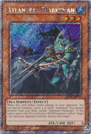 Yu-Gi-Oh! Atlantean Marksman - RA04-EN009 - Platinum Secret Rare - 1st Edition