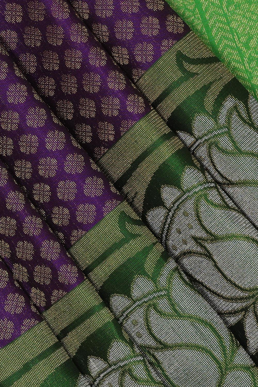 Kalanjali Gorgeous Violet Saree – Women's - view 2