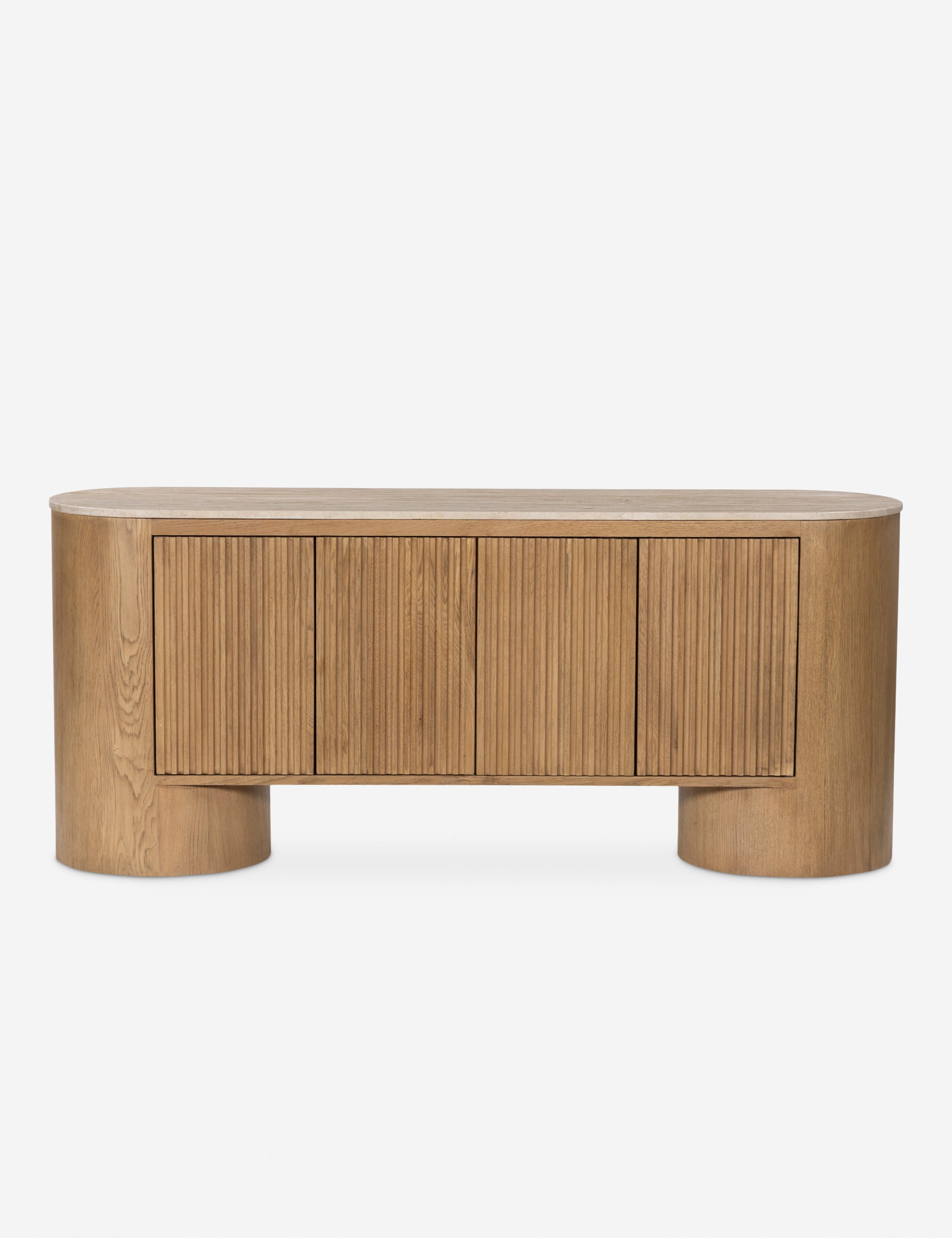 Lulu and Georgia Cagney Media Console – Natural Travertine