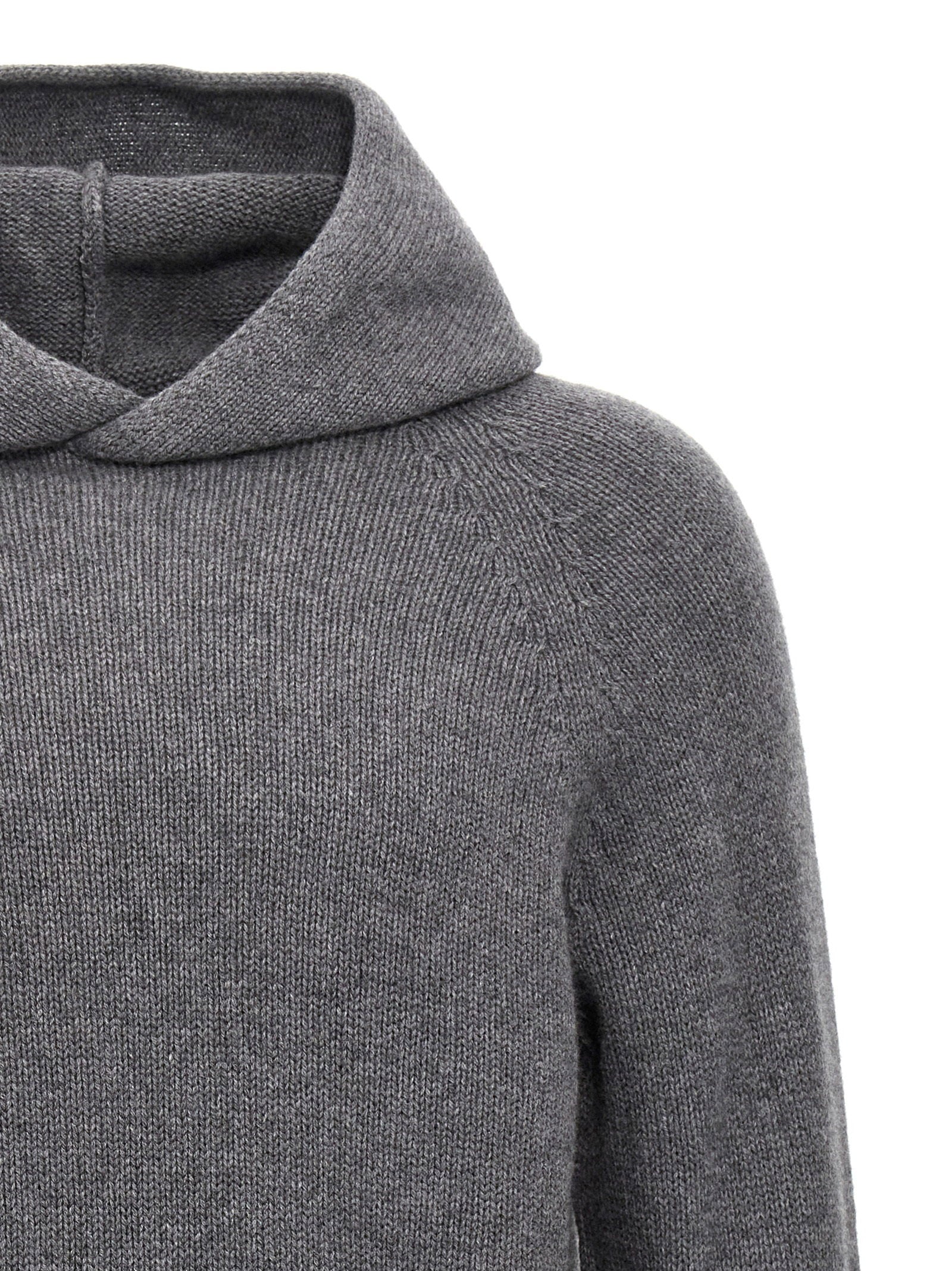 Ma'ry'ya Wool Hooded Sweater – 75% wo, 15% se, 10% ws - view 3