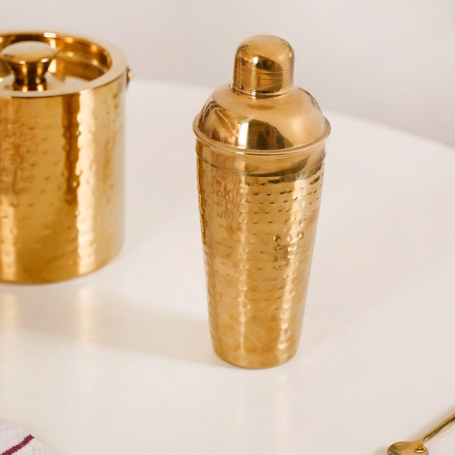 Nestasia Gold Hammered Texture Bar Tool Set Of 7 - view 7