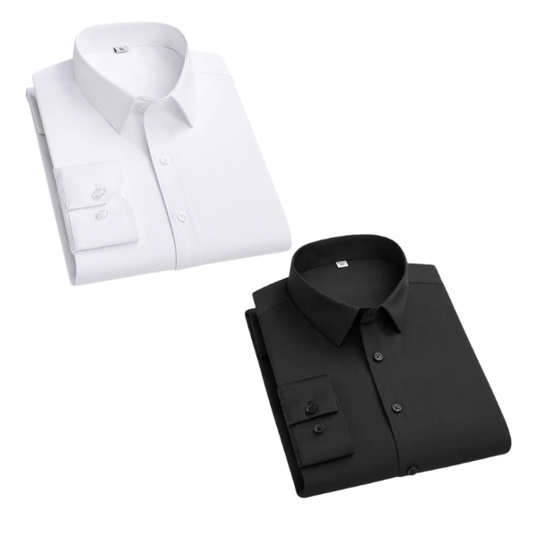 BlackTree Combo of 2 Cotton Shirt for Man ( White and Dark Grey )