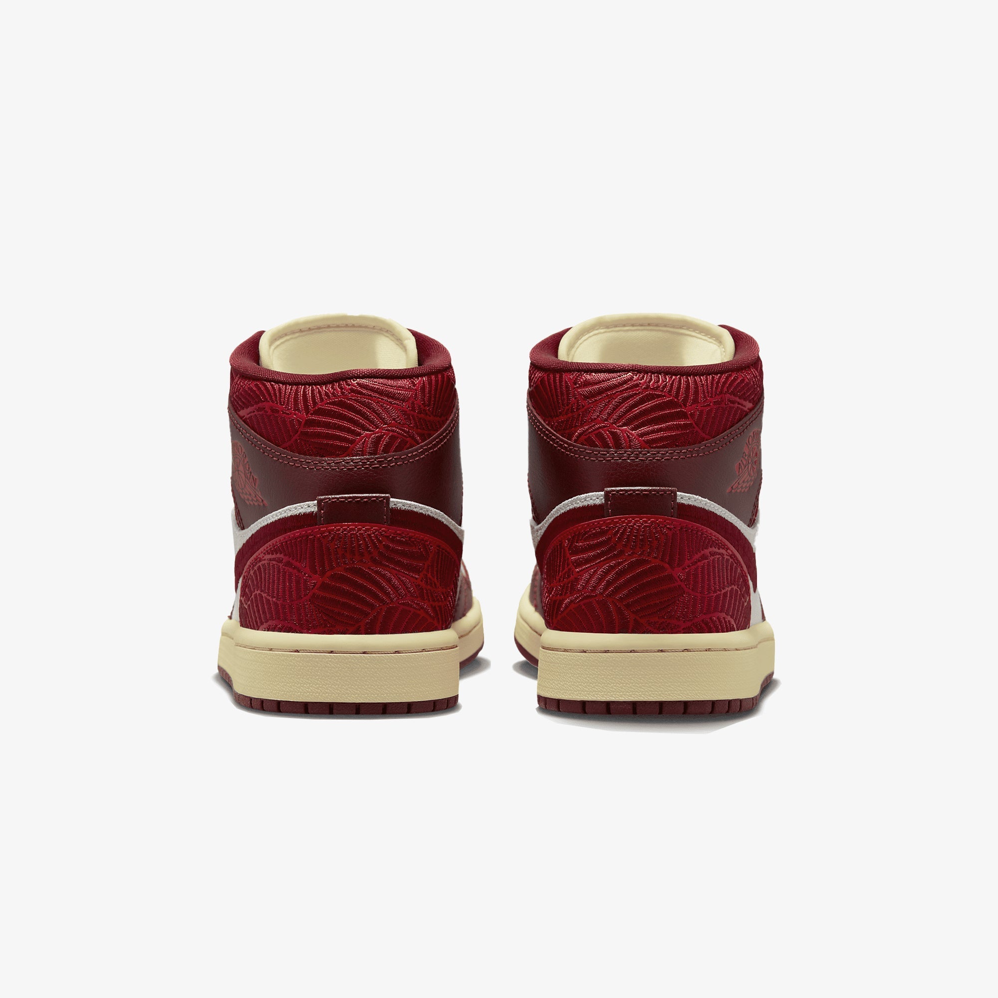 Jordan | AIR JORDAN 1 MID SE { TEAM RED/UNIVERSITY RED-SAIL-MUSLIN - view 2