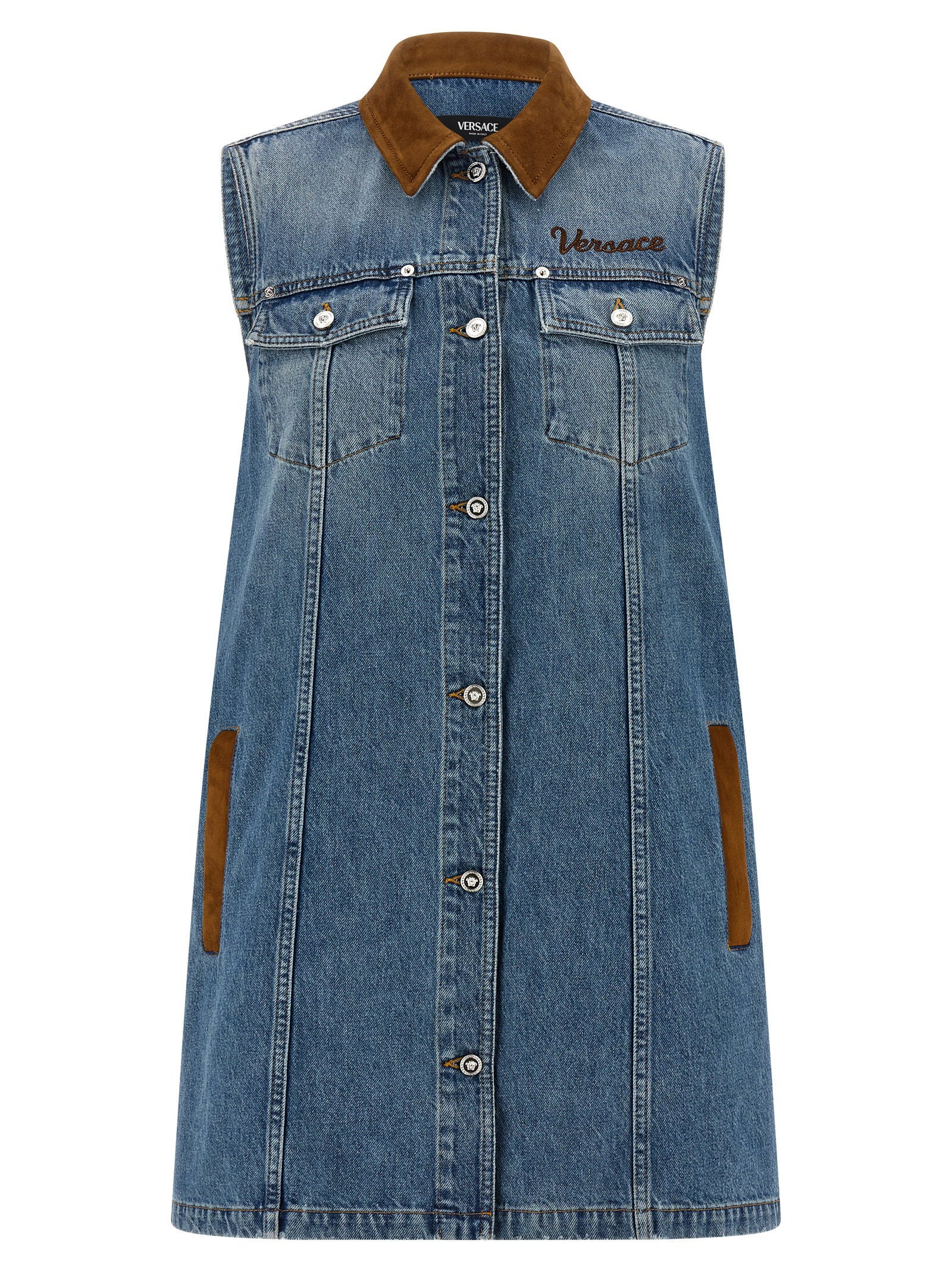 Versace A-line Dress – 100% cotton
