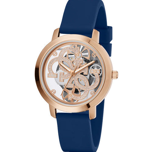 Guess Quattro Clear Rose Gold Dial Women 37mm GW0452L1 - view 2