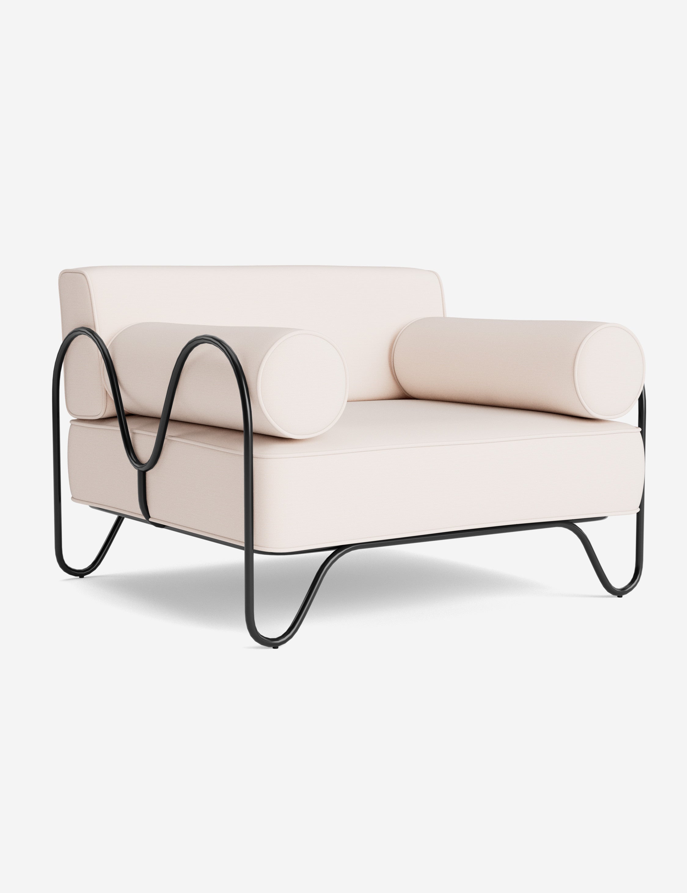 Lulu and Georgia Peggy Outdoor Accent Chair Cushion by Sarah Sherman Samuel - view 57