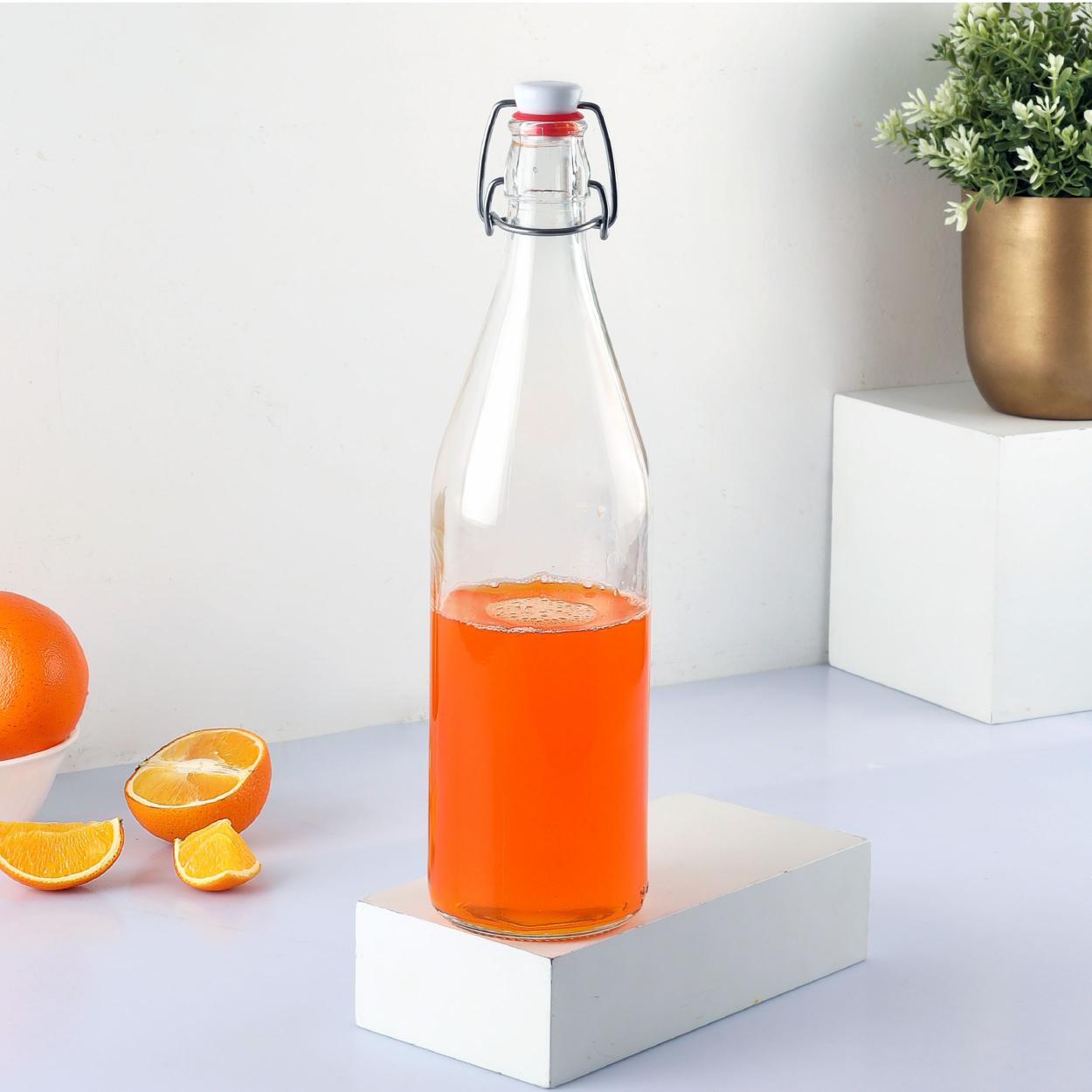 Cello Aquaria Glass Water Bottle, 1000ml