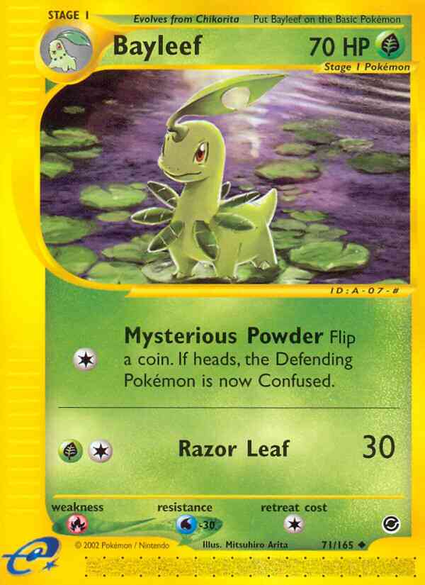 Uncommon ecard1-71 non-holo – Pokémon Bayleef - 71/165 - Uncommon [ecard1-71] [Non-Holo]