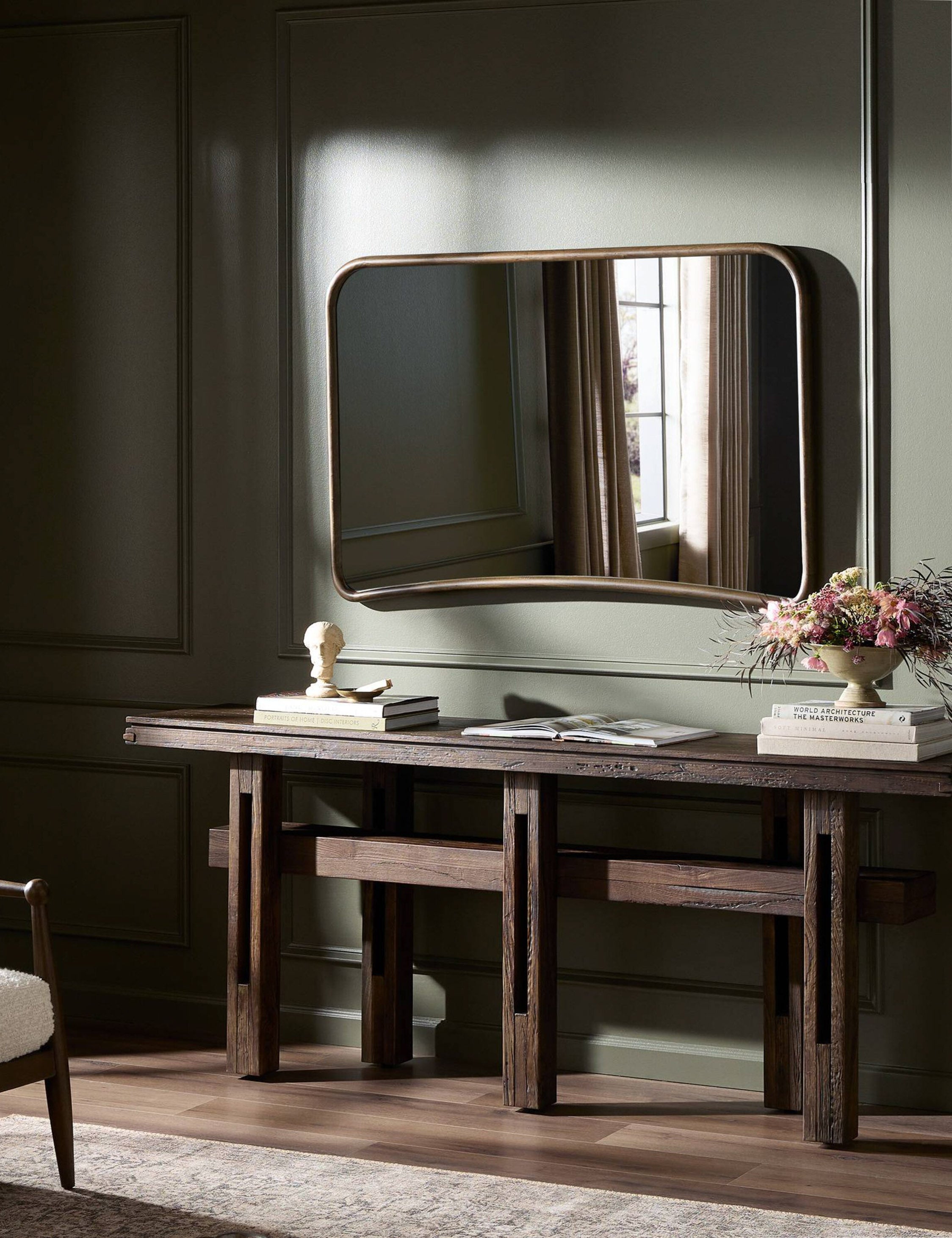 Lulu and Georgia Picart Mantel Mirror – Walnut