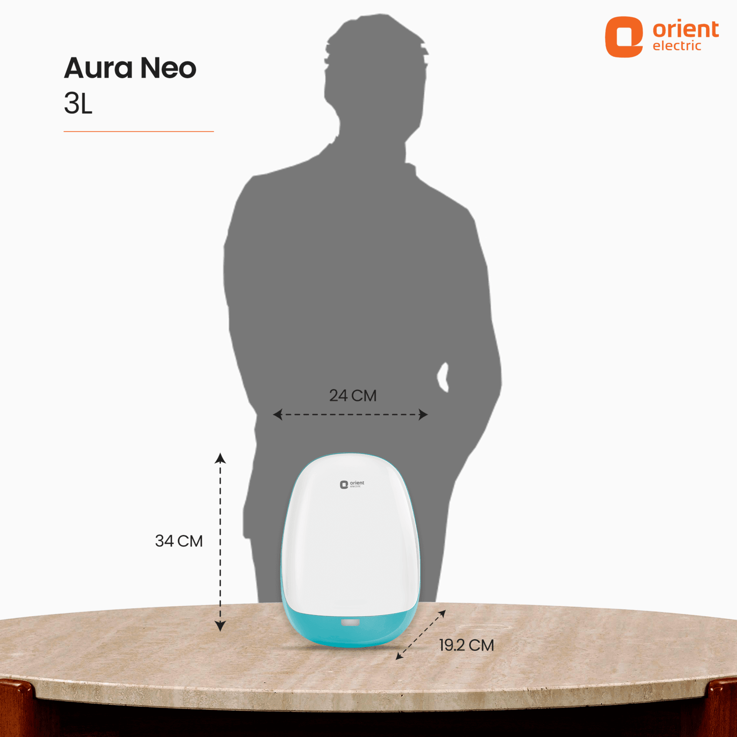 Orient Electric Aura NEO 3L Instant Water Heater (Geyser) - view 7