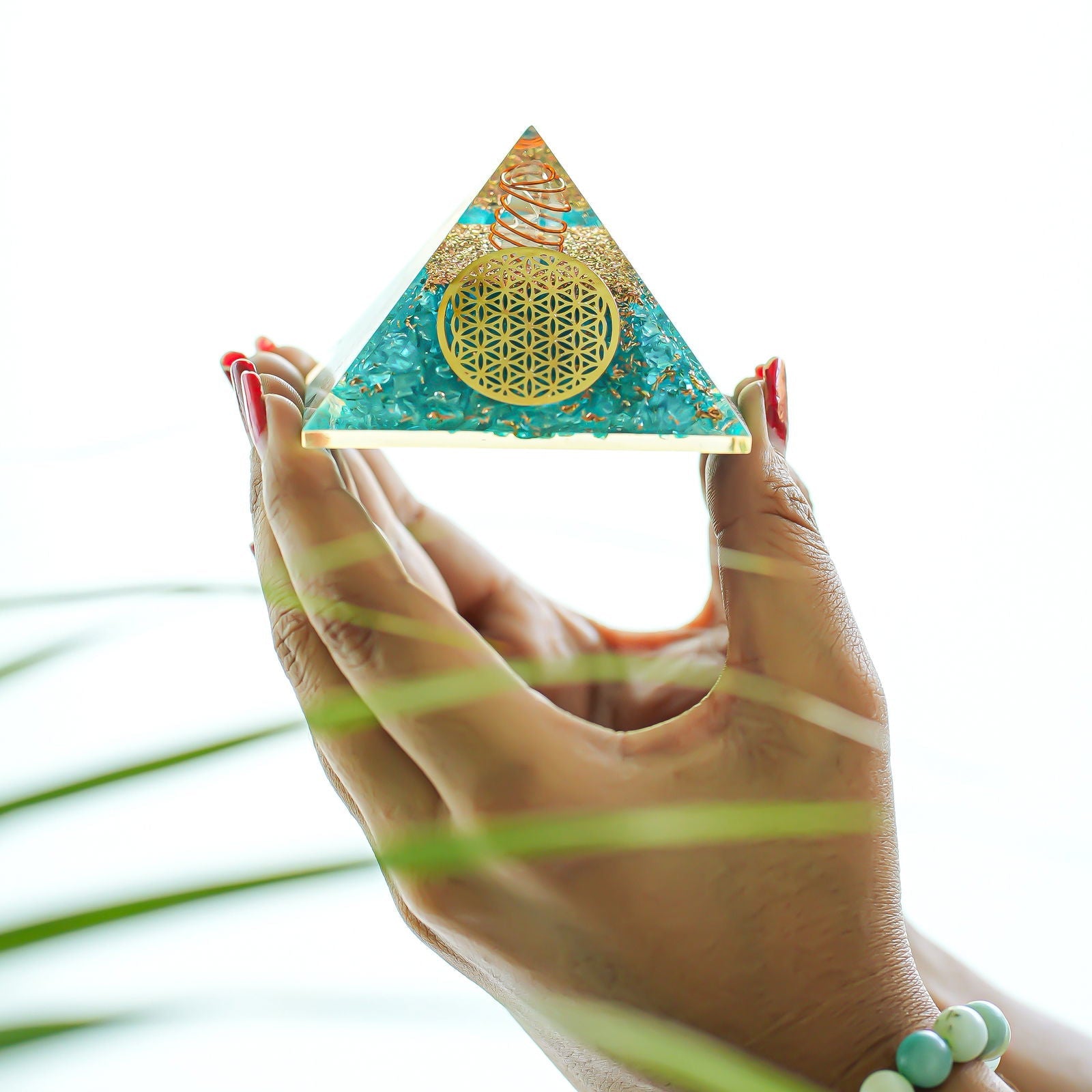 Gemsmantra Aquamarine Pyramids