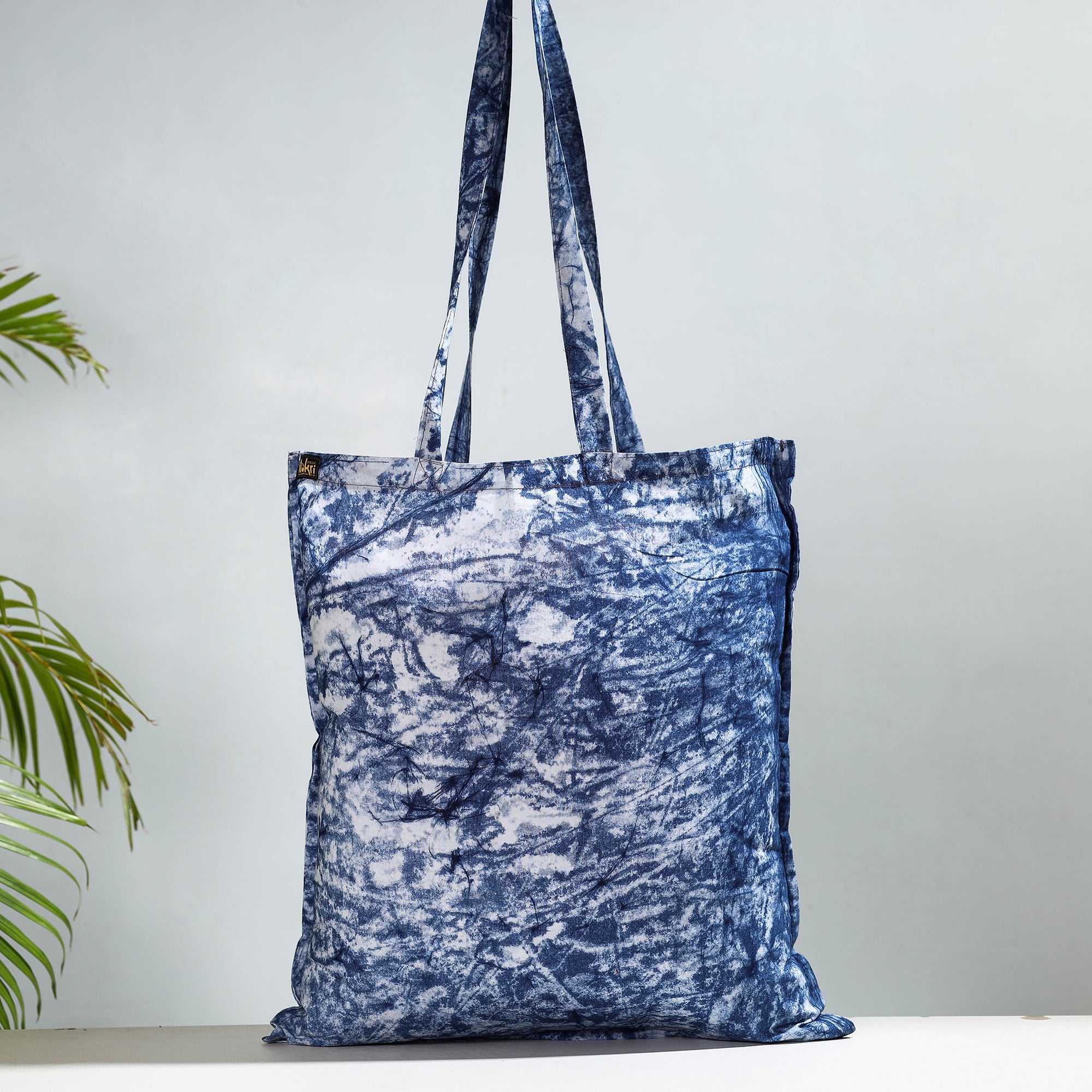 NOORI BAZAR Blue - Hand Batik Printed Cotton Jhola Bag