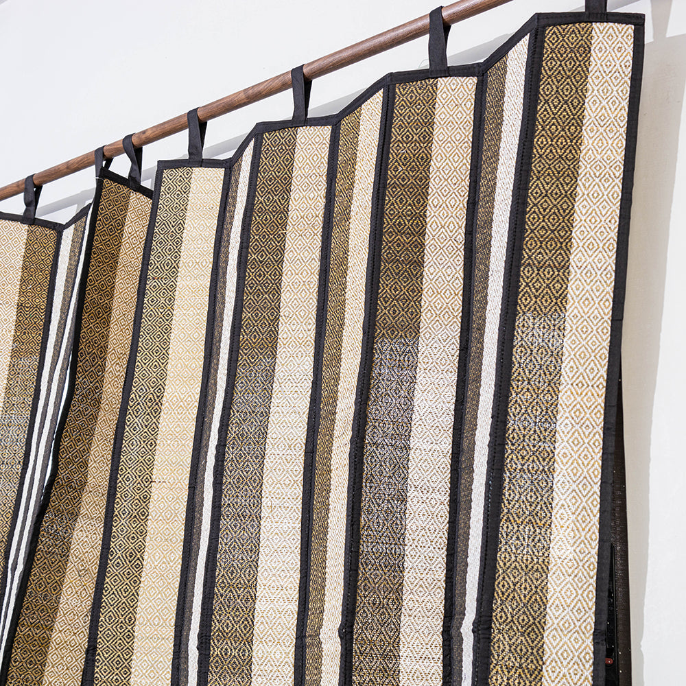 ITOKRI CRAFTS INITIATIVE Beige - Madur Grass Window Curtain of Midnapore (5 x 4 feet) - view 2