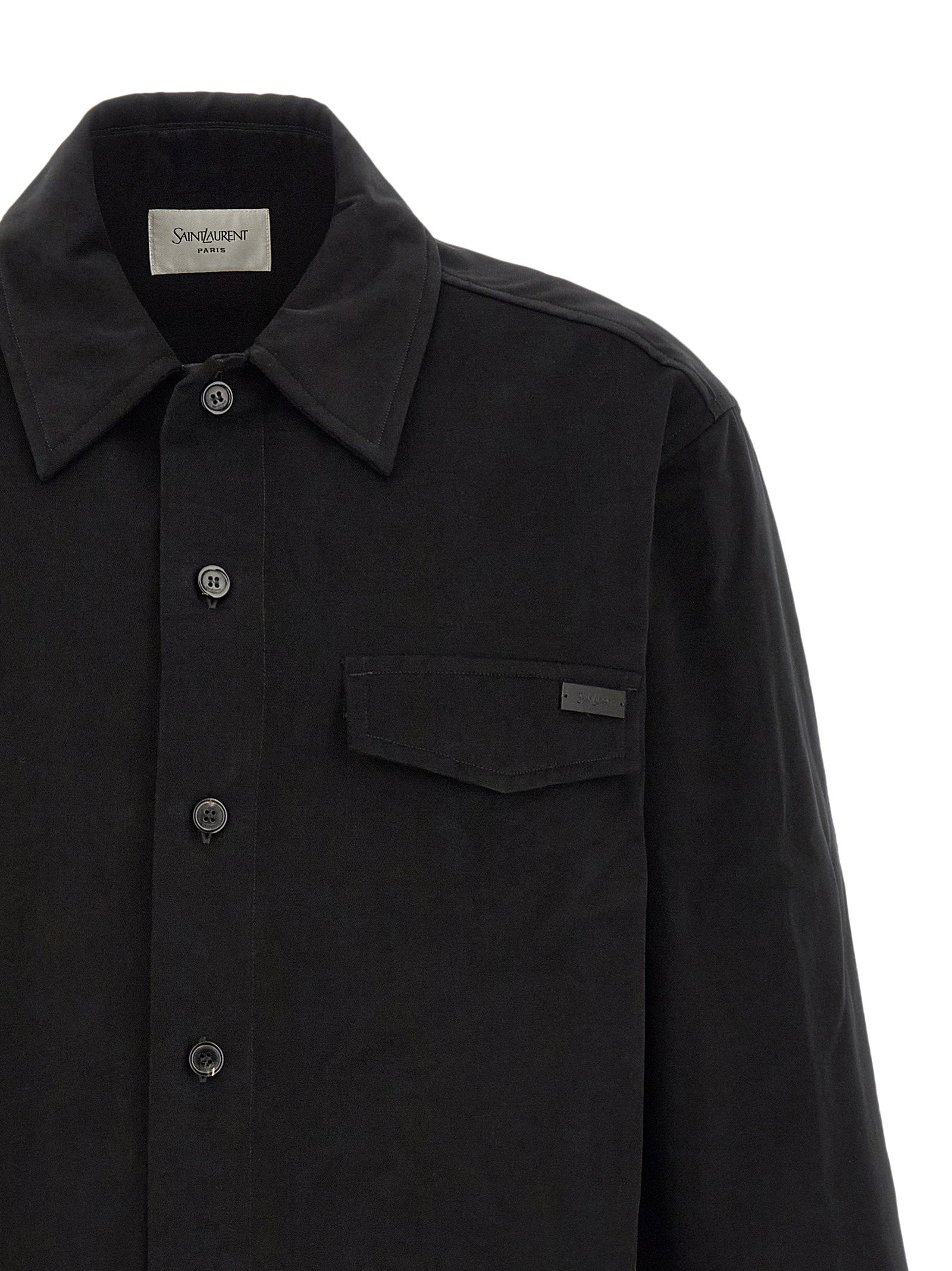 Saint Laurent Cotton Overshirt – 100% cotton - view 3