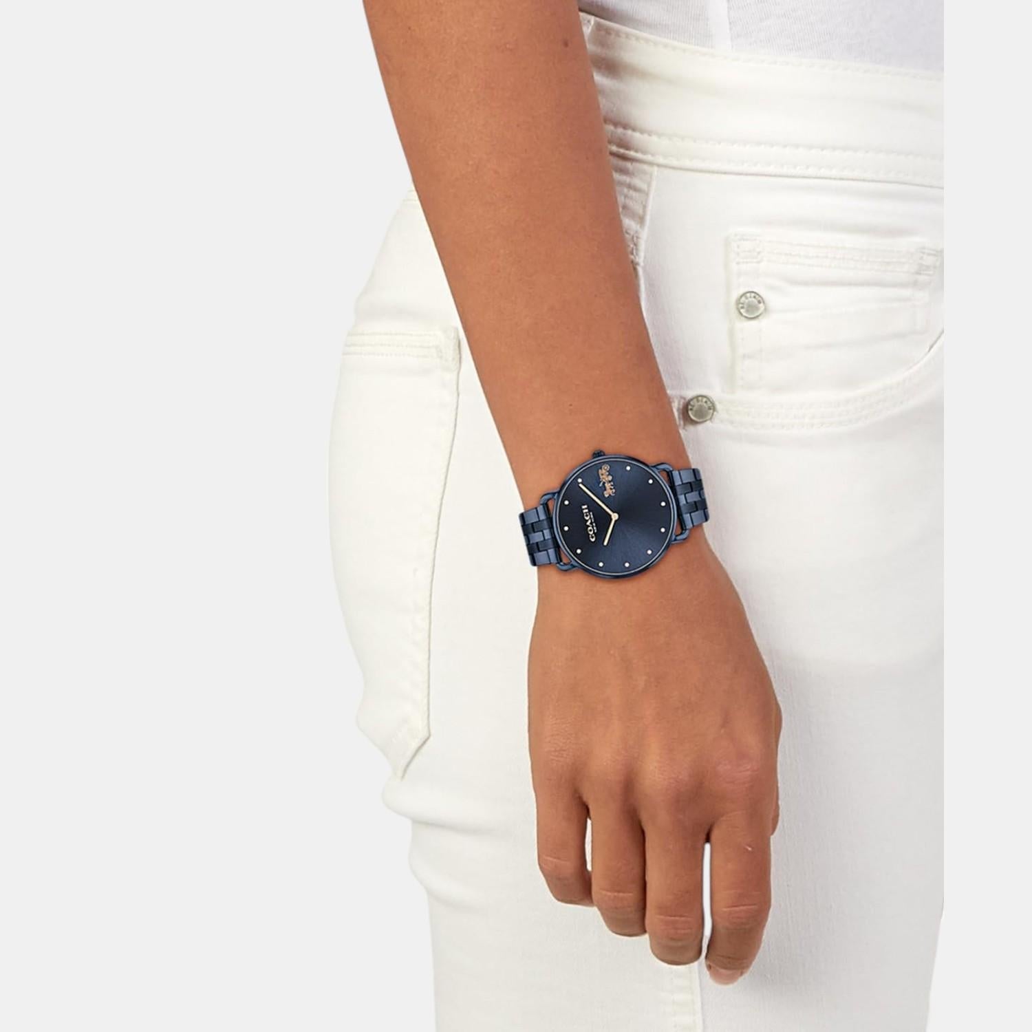Coach Elliot Women Quartz Blue Dial Analog Stainless Steel Watch 14504297 - view 4