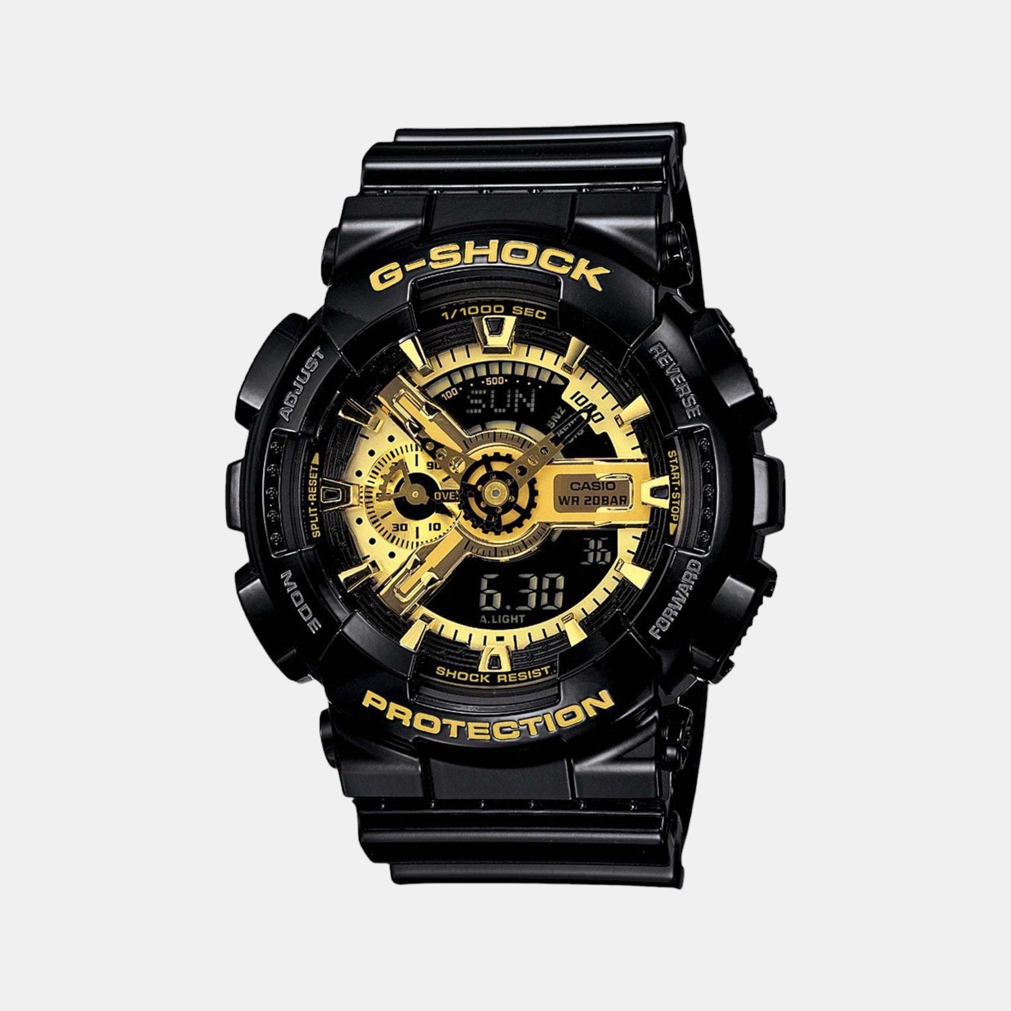 Casio G-Shock Men Quartz Two Tone Dial Analog-Digital Resin Watch G339