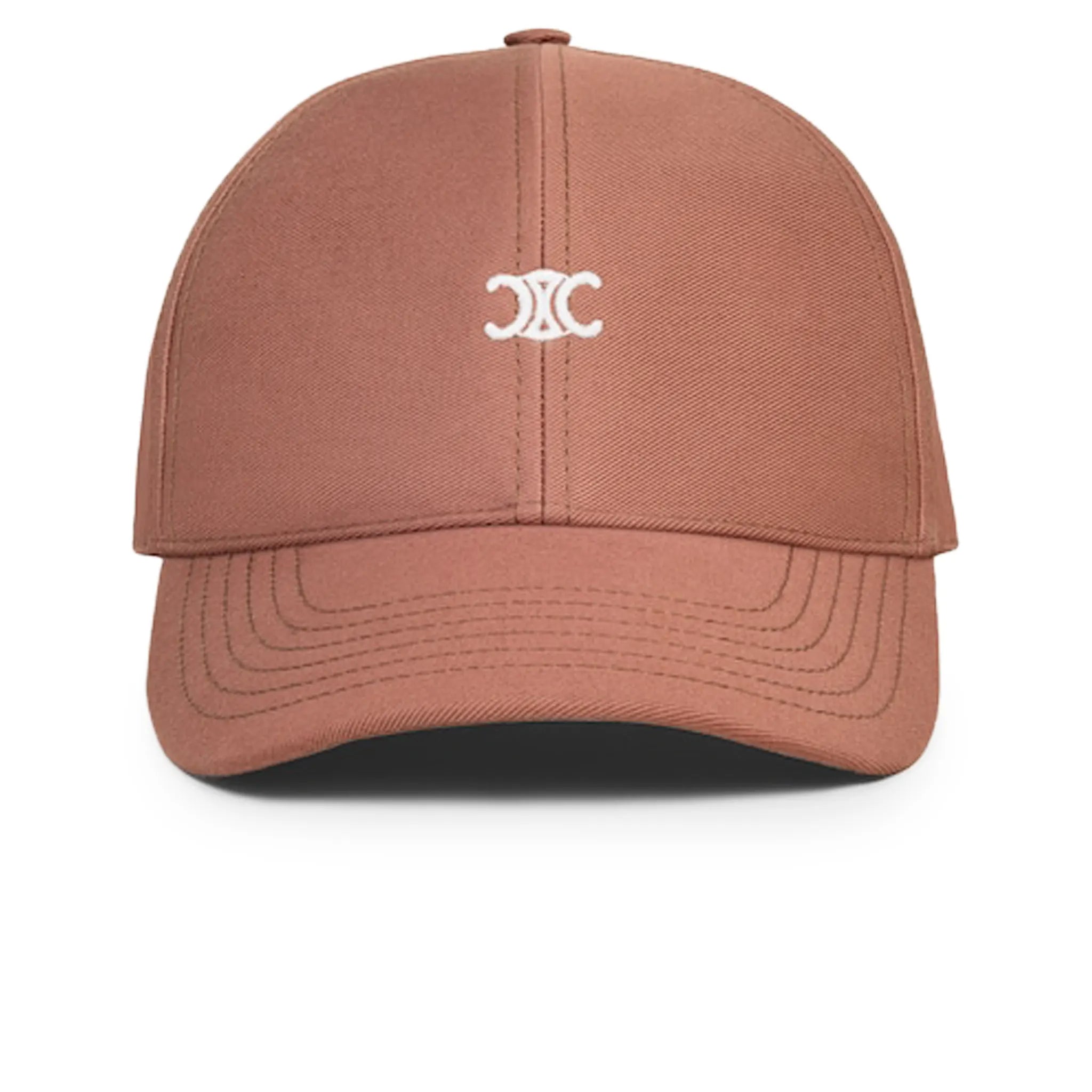 Celine Triomphe Gabardine Coton Washed Cuivre Rose Baseball Cap - view 2