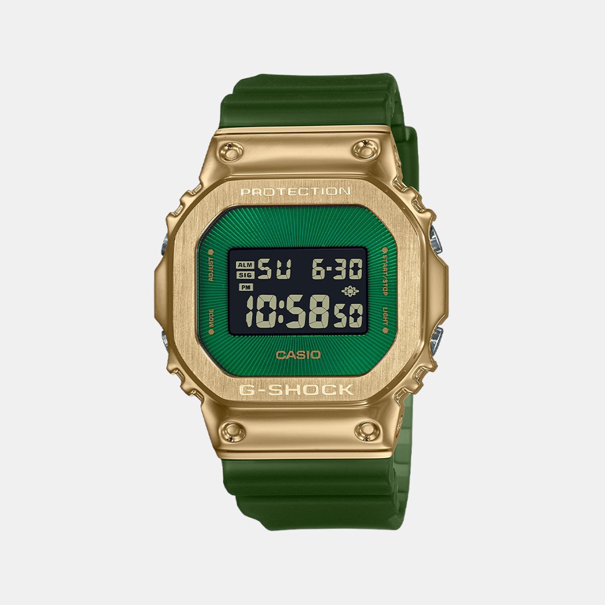 Casio G-Shock Men Quartz Green Dial Digital Resin Watch G1437
