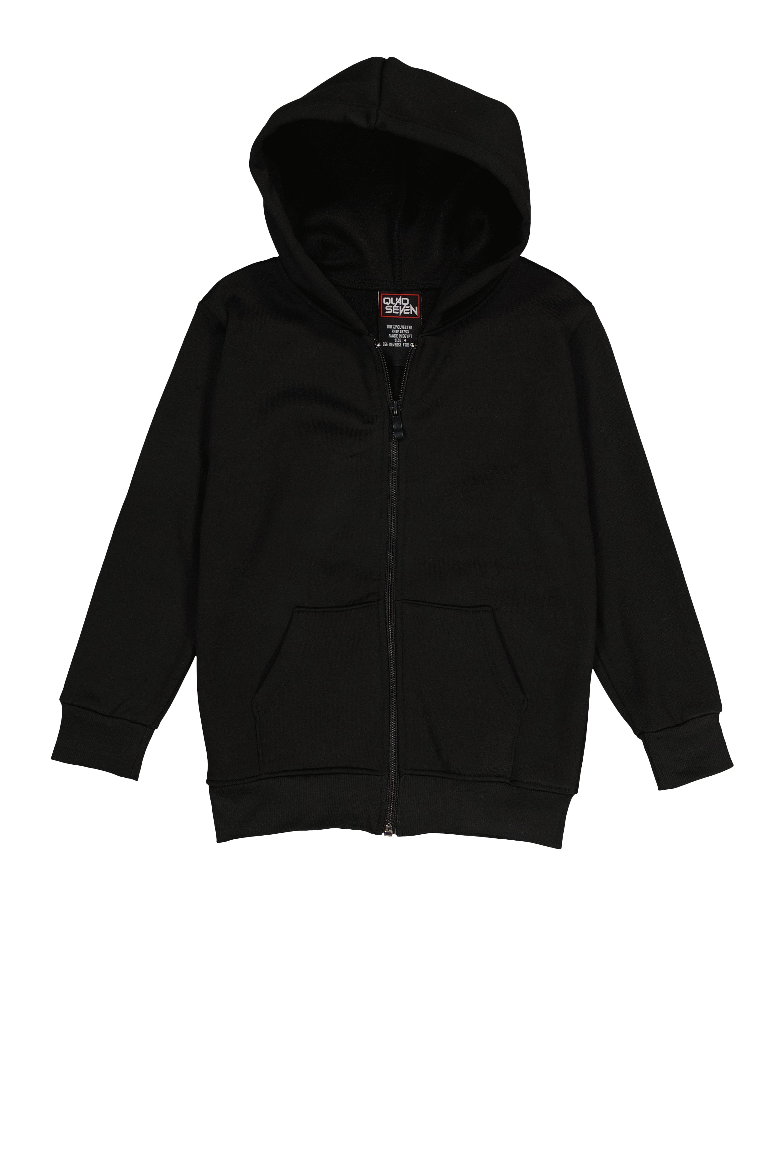 Rainbow Shops Boys Fleece Zip Front Hoodie