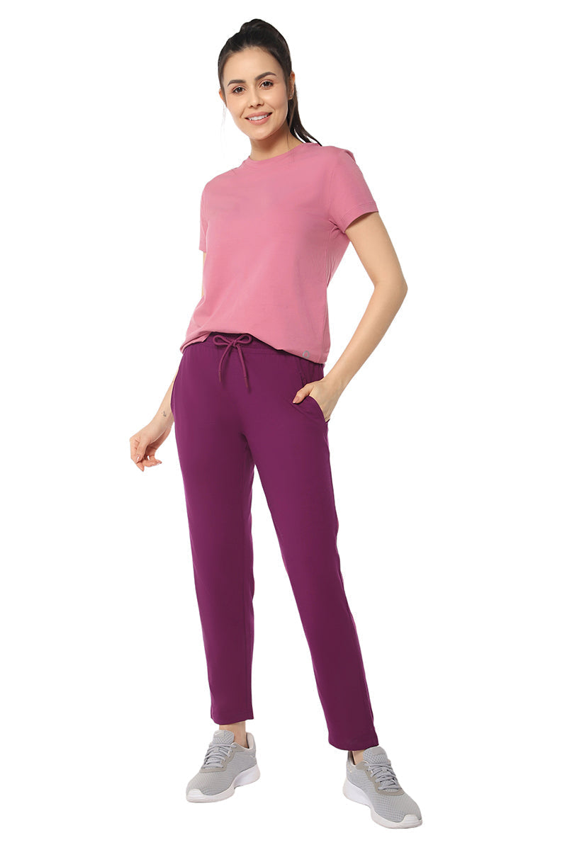 Amante Elements Track Pants - Magenta Purple - view 5