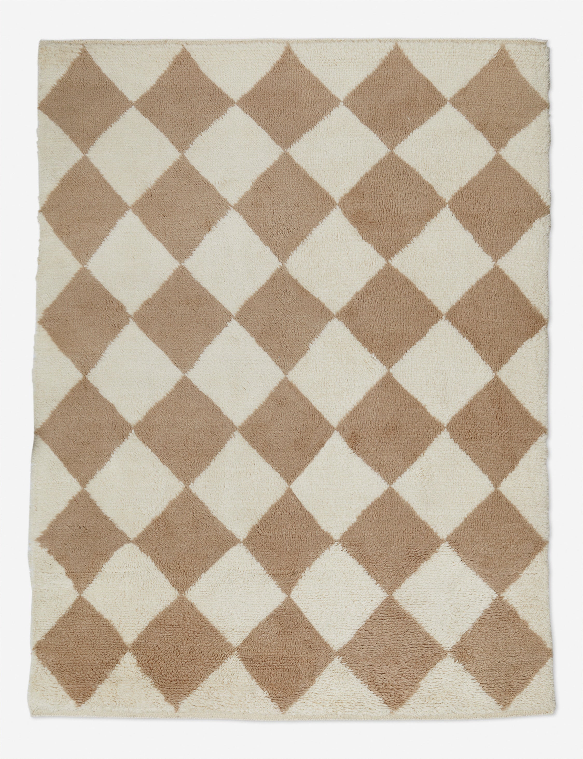 Lulu and Georgia Cariad Hand-Knotted Wool Moroccan Shag Rug - view 2
