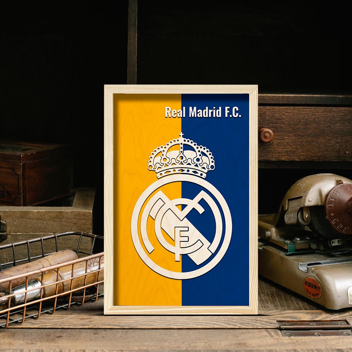 Bigsmall_cc Real Madrid F.C. Wooden Wall Art - view 2