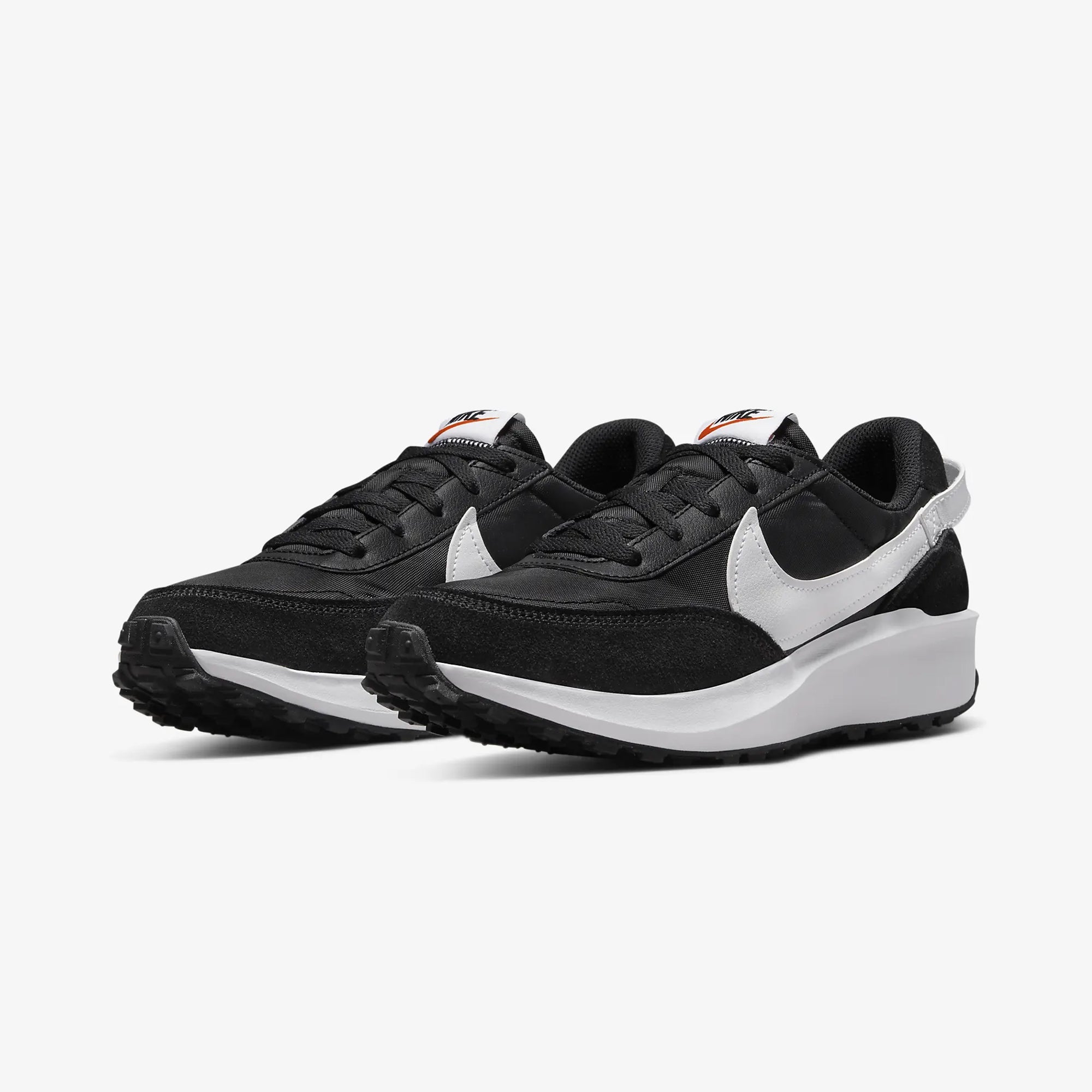 Nike | WAFFLE DEBUT { BLACK/WHITE-ORANGE-CLEAR - view 3