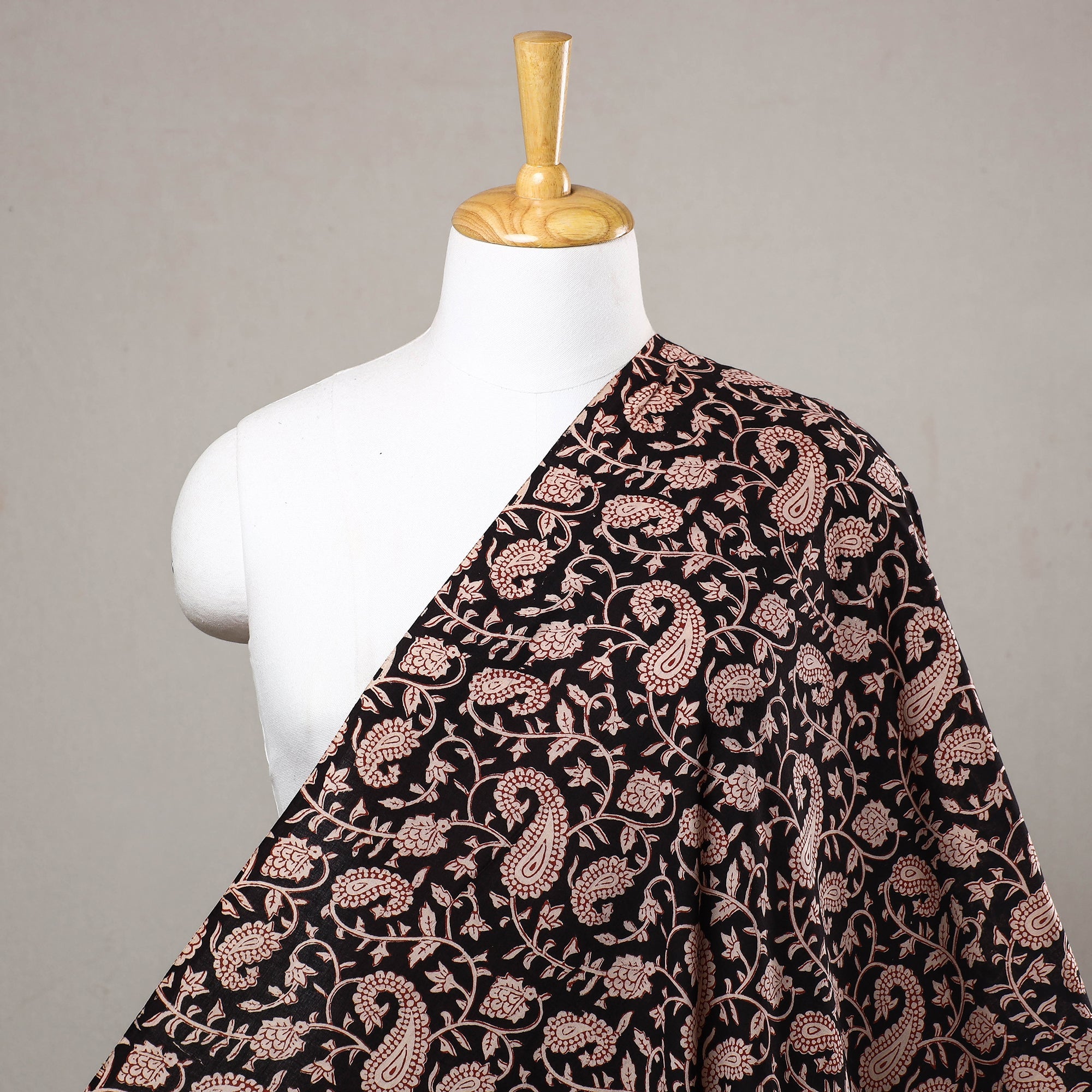 HAVELI CHRONICLES Black - Bagru Block Print Cotton Fabric