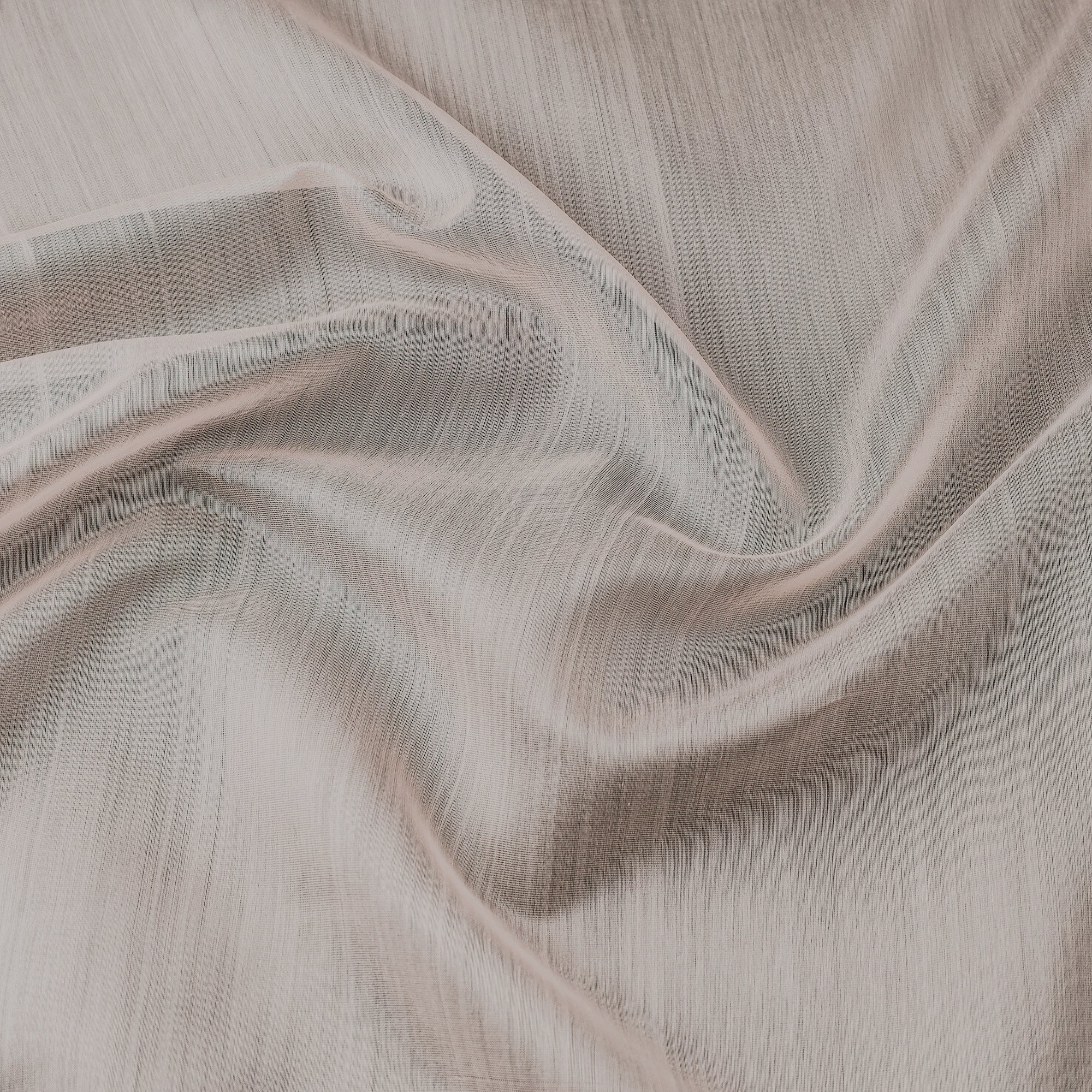 ITOKRI CRAFTS INITIATIVE Beige - Maheshwari Silk Cotton Handloom Fabric - view 3