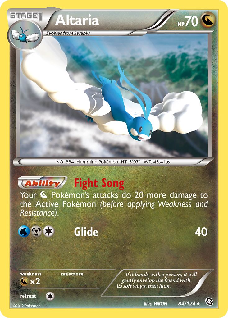 Rare holo bw6-84 – Pokémon Altaria - 84/124 - Rare Holo [bw6-84] [Holo] - Altaria - 84/124 - Rare Holo