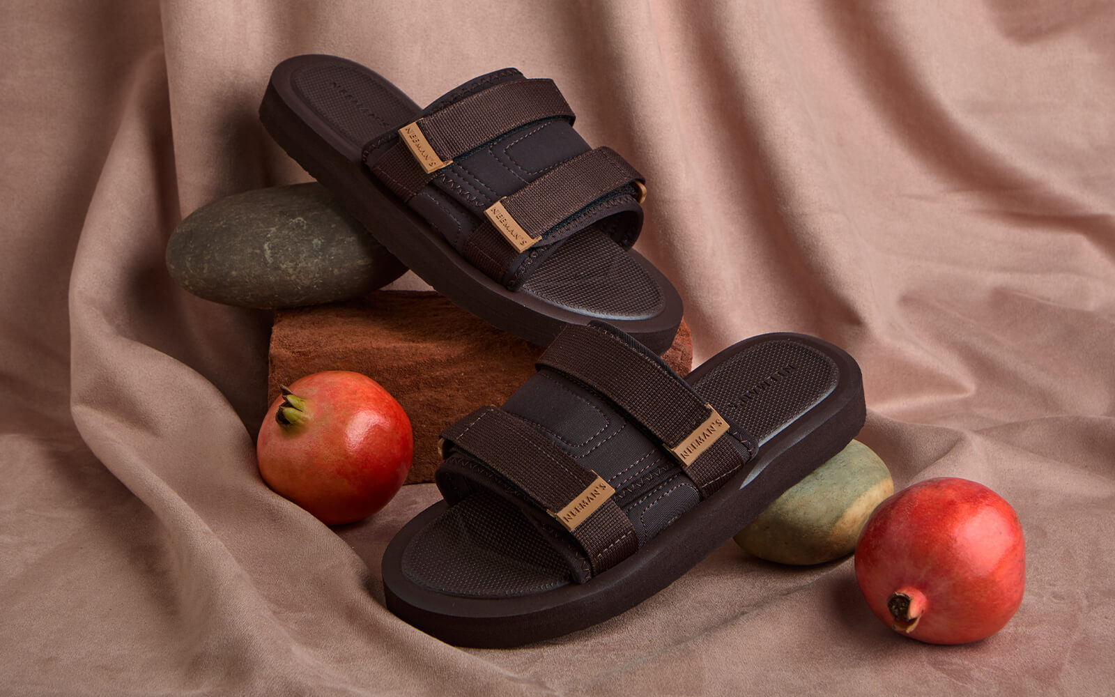 Neeman's Breezy Fluff Sandals : Brown - view 9