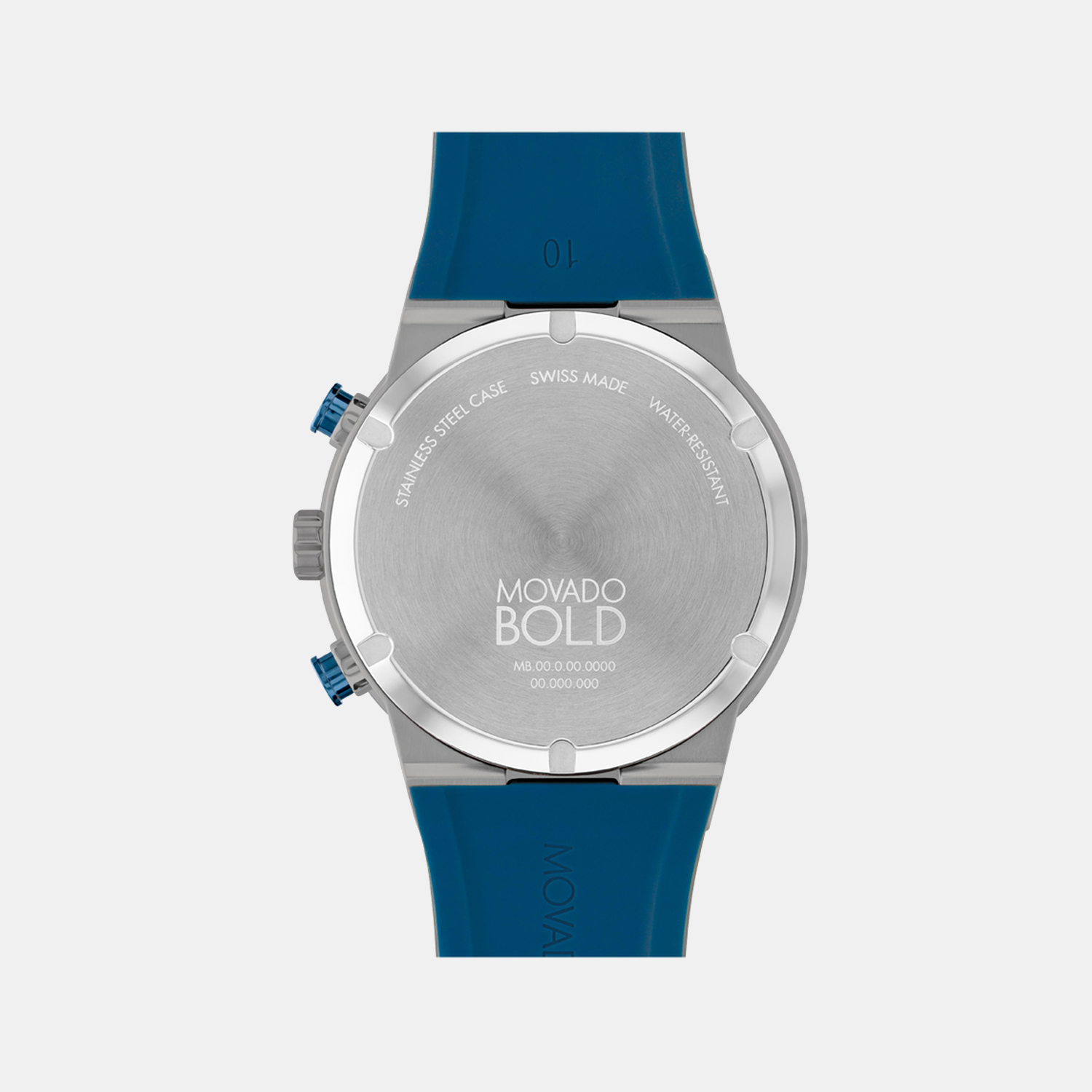 Movado Bold Men Quartz Blue Dial Chronograph Silicone Watch 3601197 - view 3